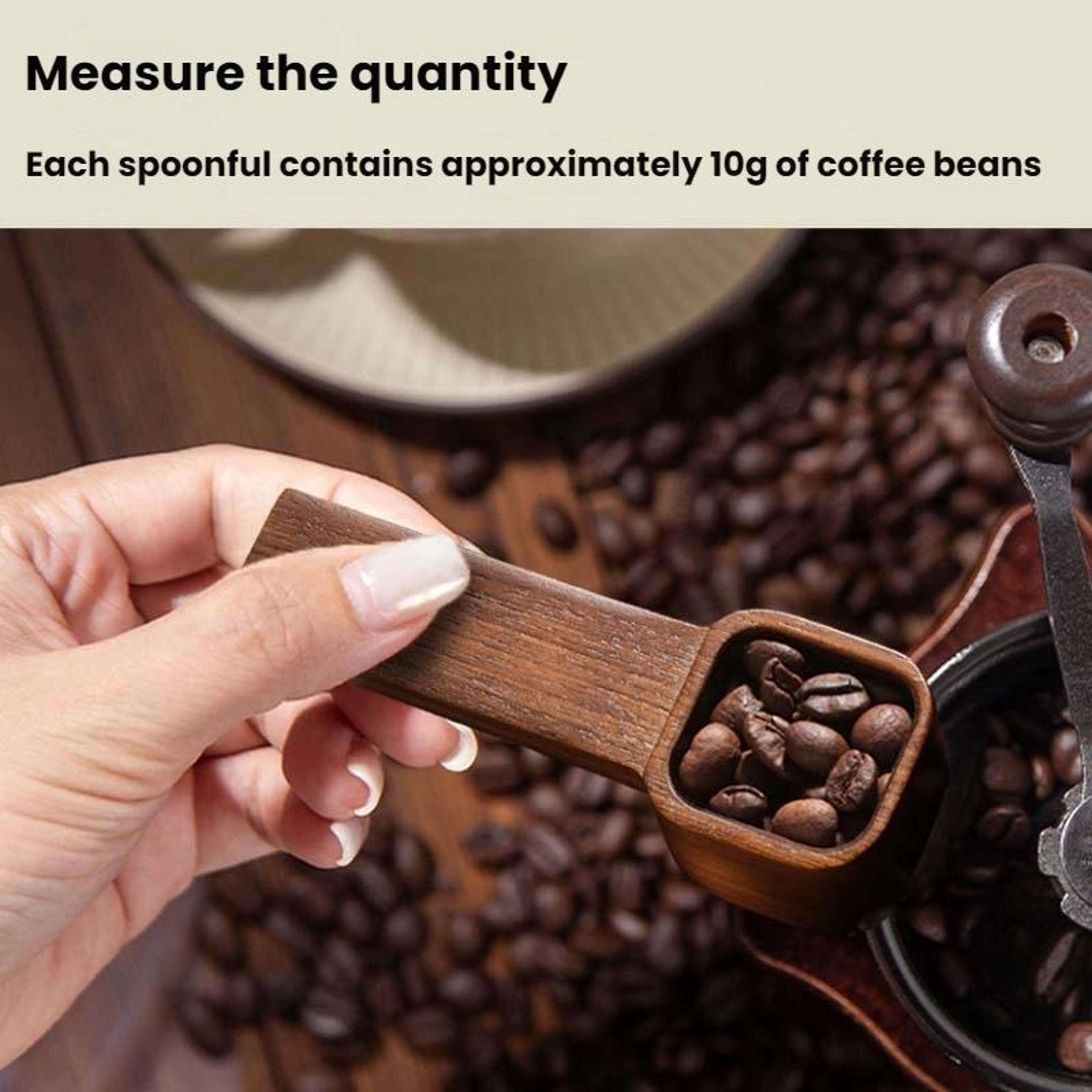 Solid Wood Coffee Measuring Spoon  Seasoning Scoop 3