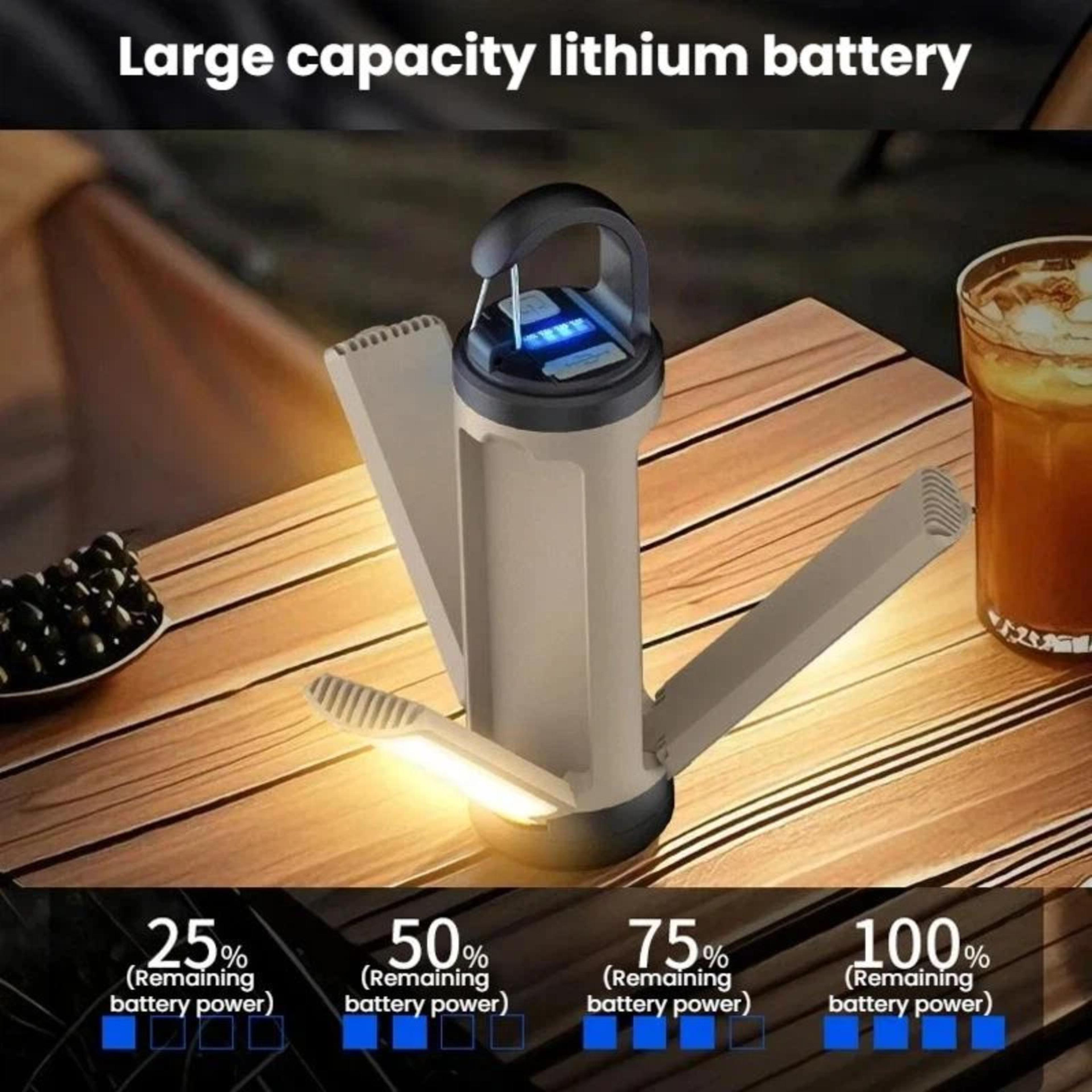 All In One Rechargeable LED Tent Light  Foldable Camping Lantern For Outdoor Adventures 3