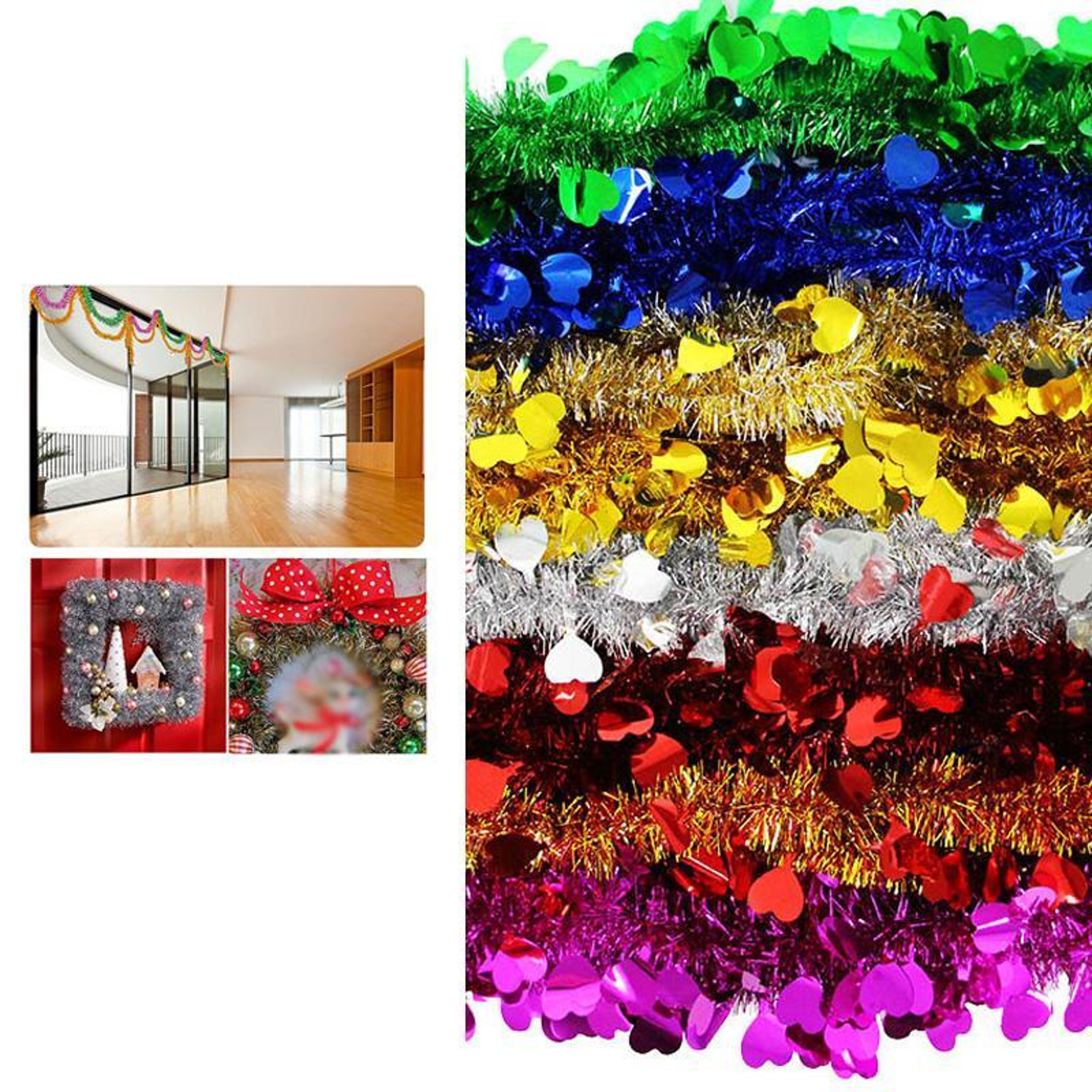 10pcs heart ribbon hanging garland decorations for weddings, birthdays & holiday party decor