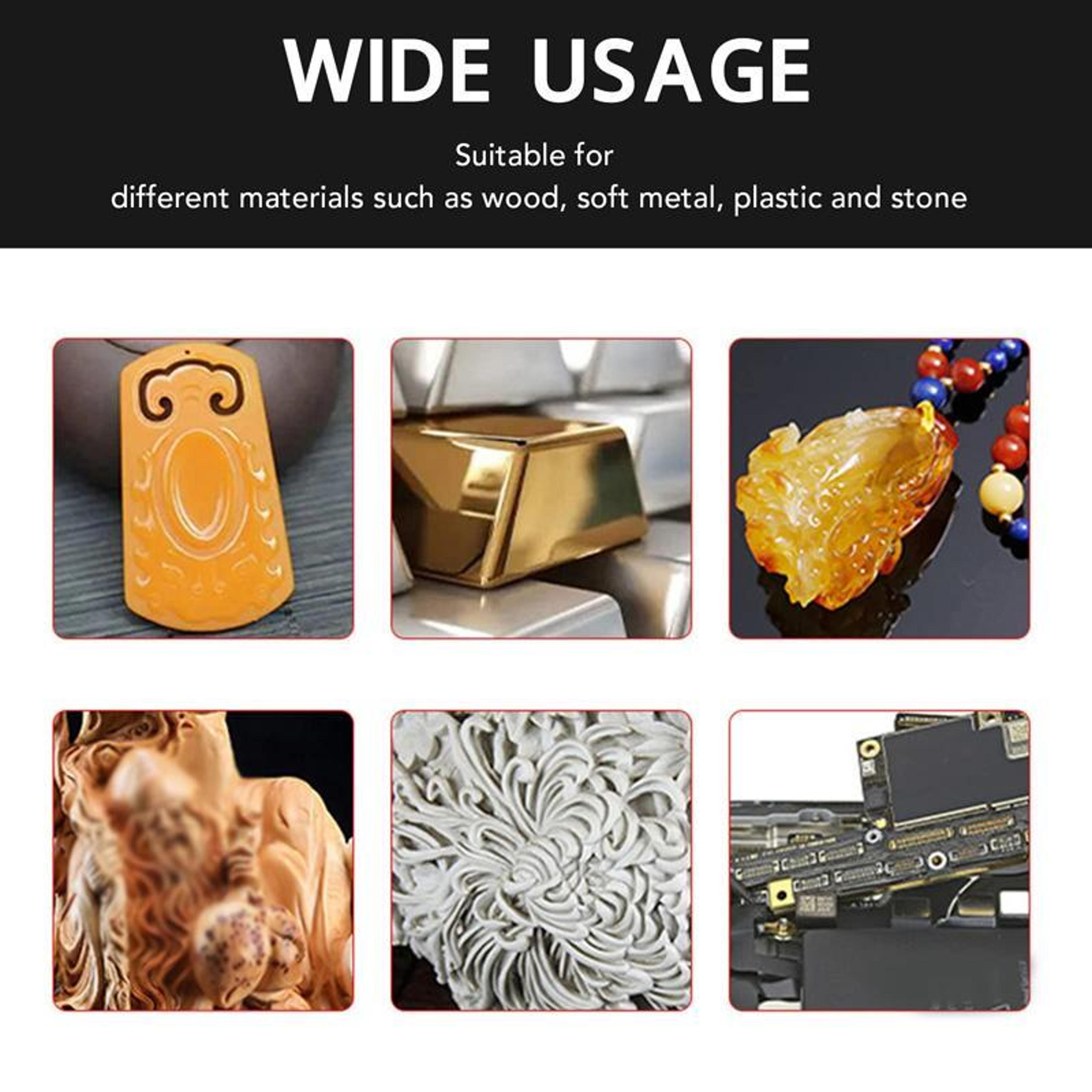 Cordless Mini Rotary Tool Kit 60PCS USB Rechargeable Engraving Drill Pen 5