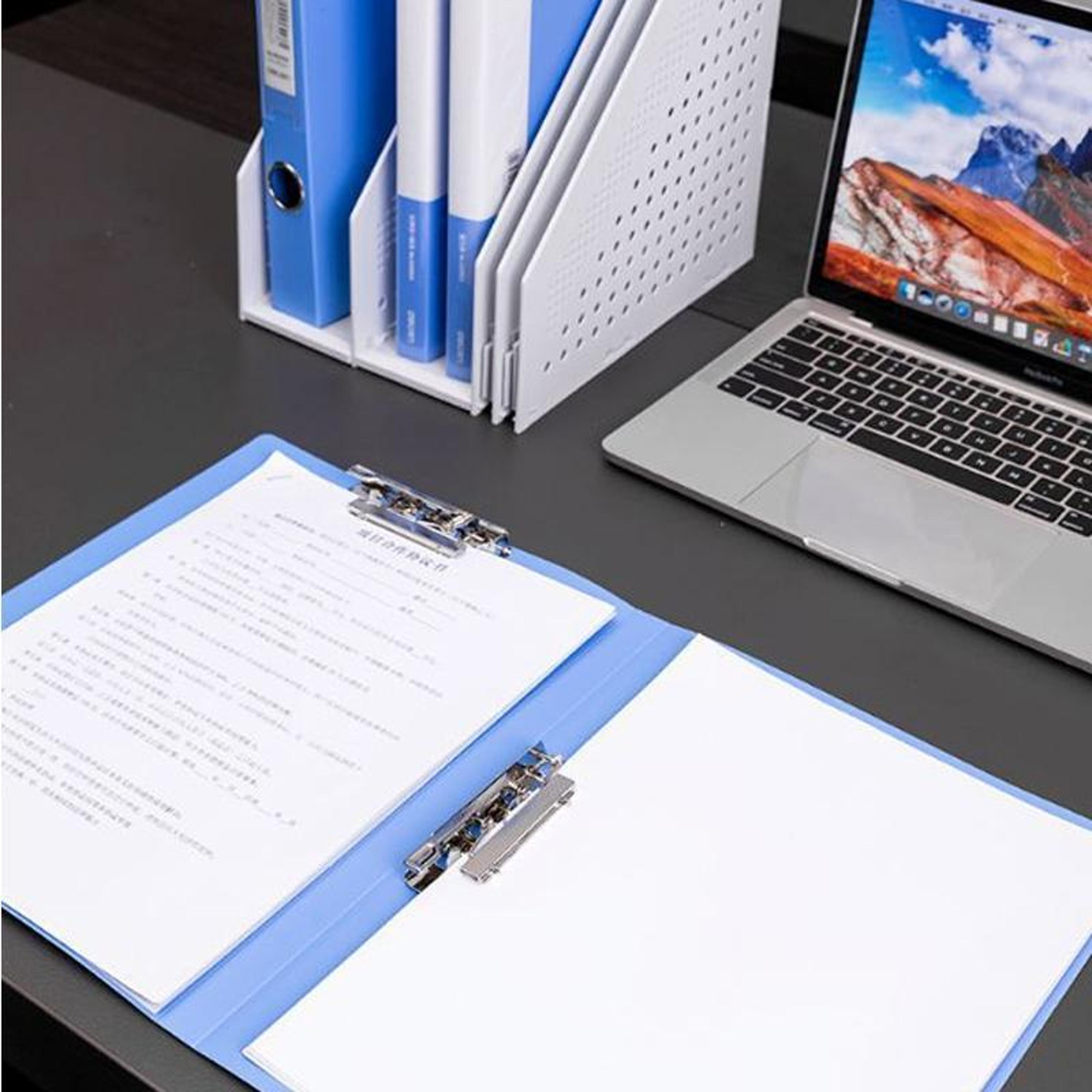 Deli A4 Dual Clip File Folder Durable PP Document Organizer With 18mm Spine 1