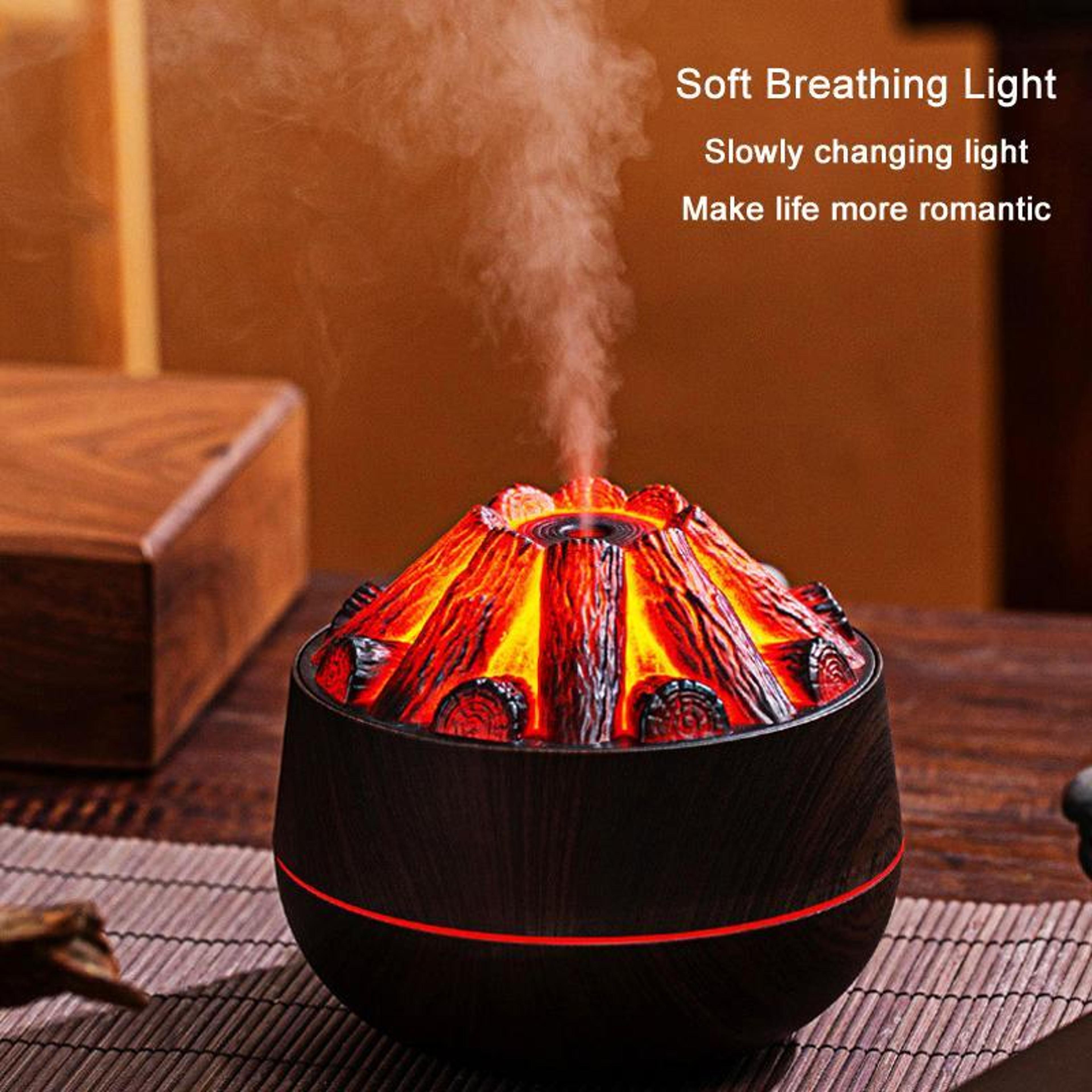 USB Flame Humidifier With Ambient Night Light  Cool Mist 3