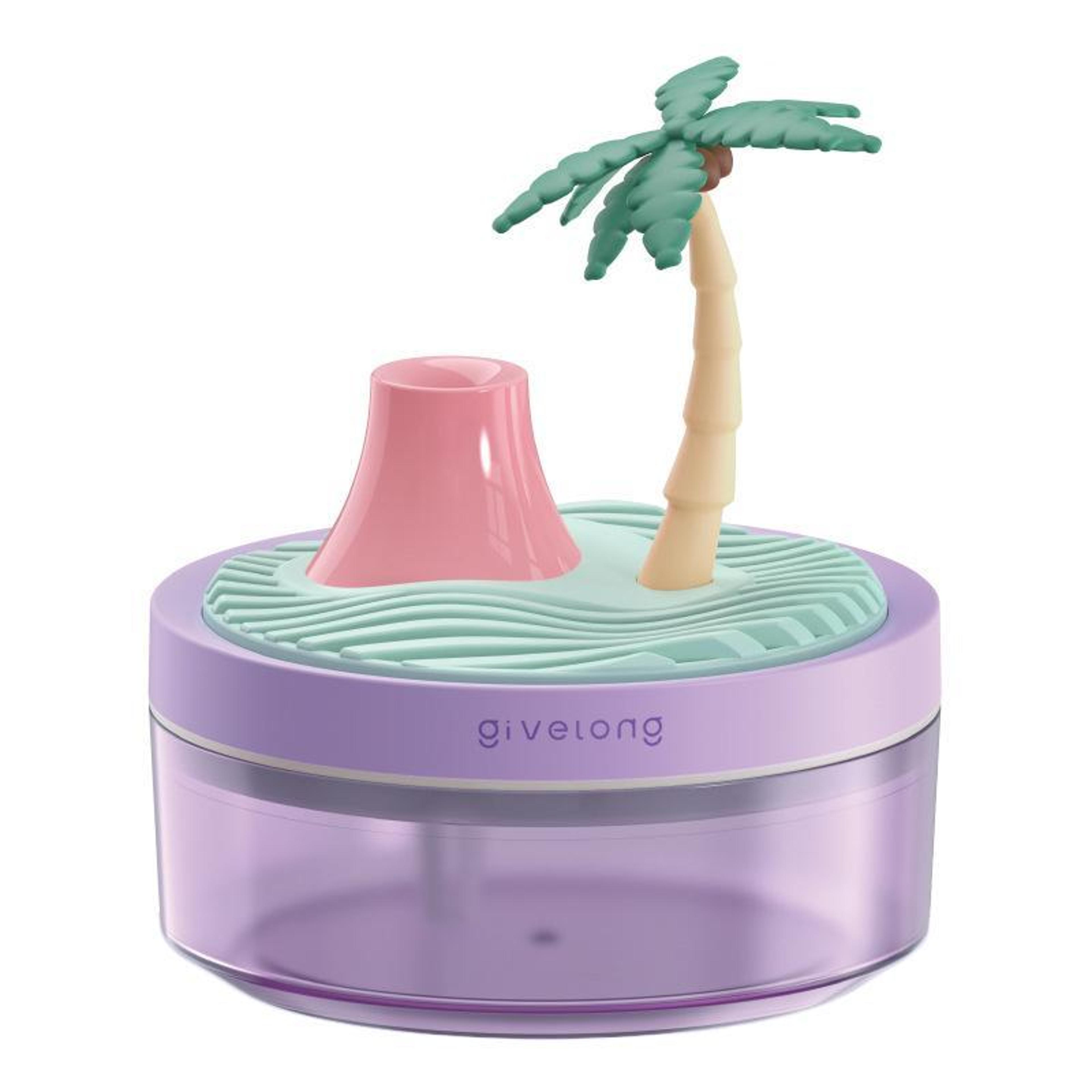 Portable Plant Pot Humidifier  USB Aroma Diffuser With Color Night Light 12