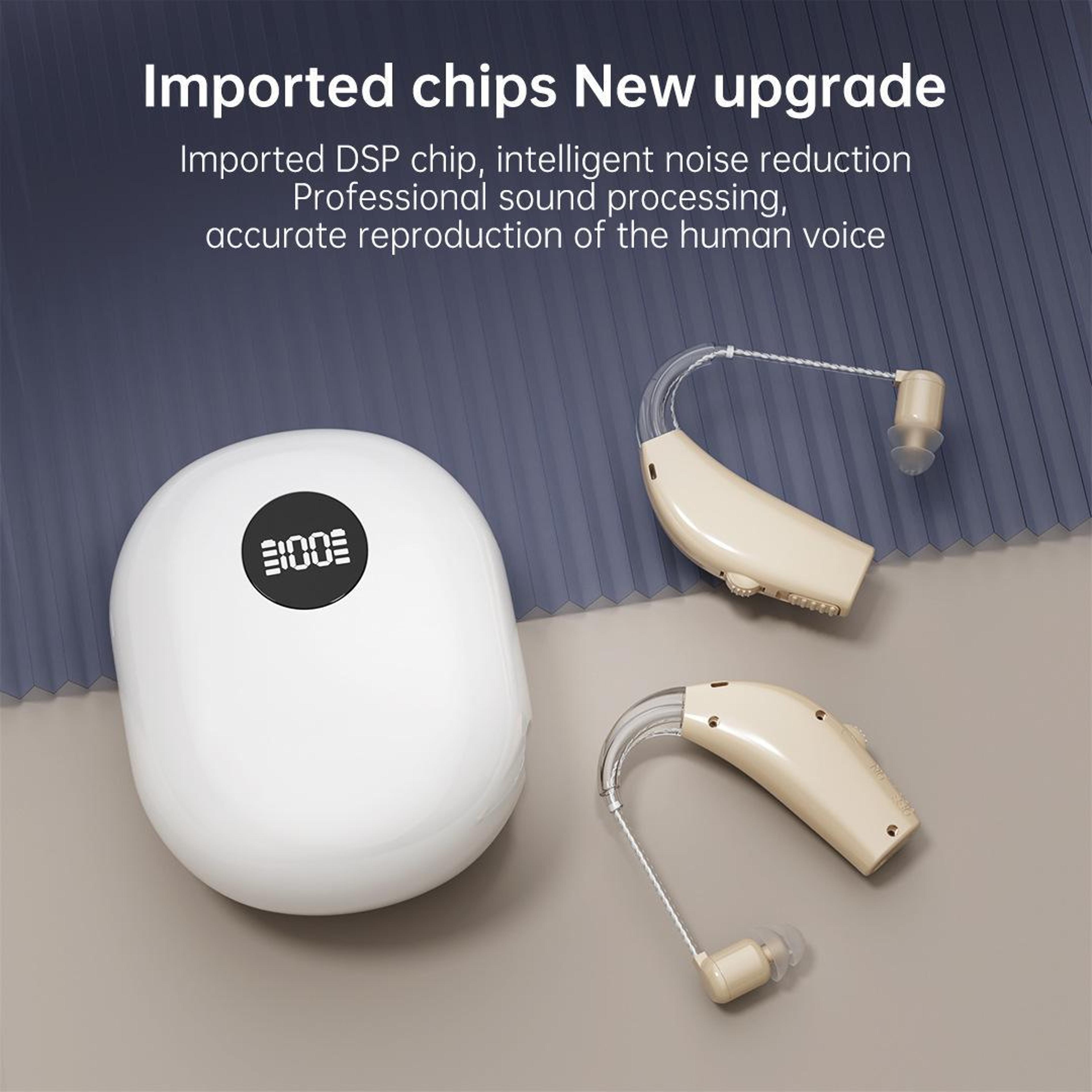 Rechargeable Hearing Aid For Seniors With Digital Display  Noise Cancellation 1