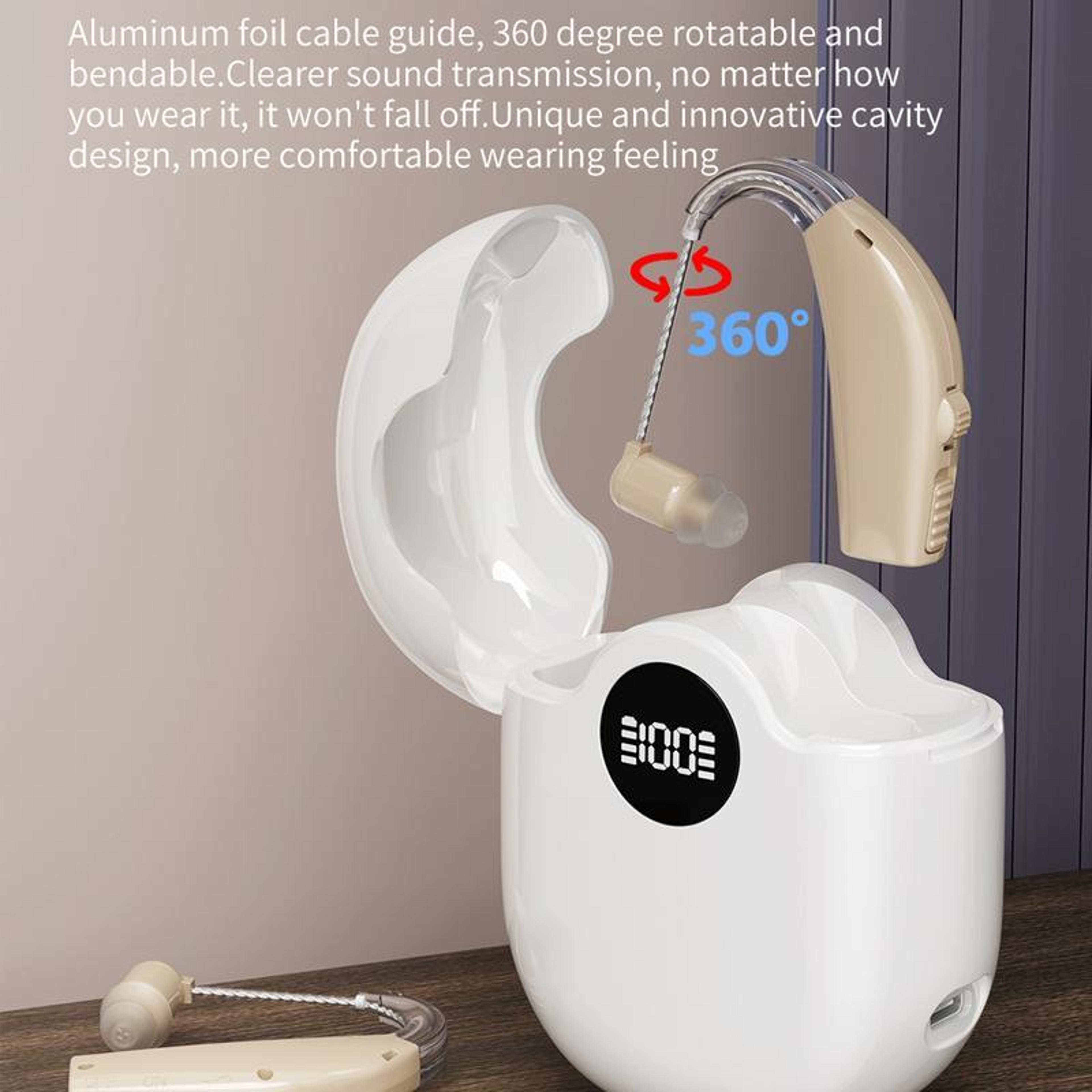 Rechargeable Hearing Aid For Seniors With Digital Display  Noise Cancellation 5