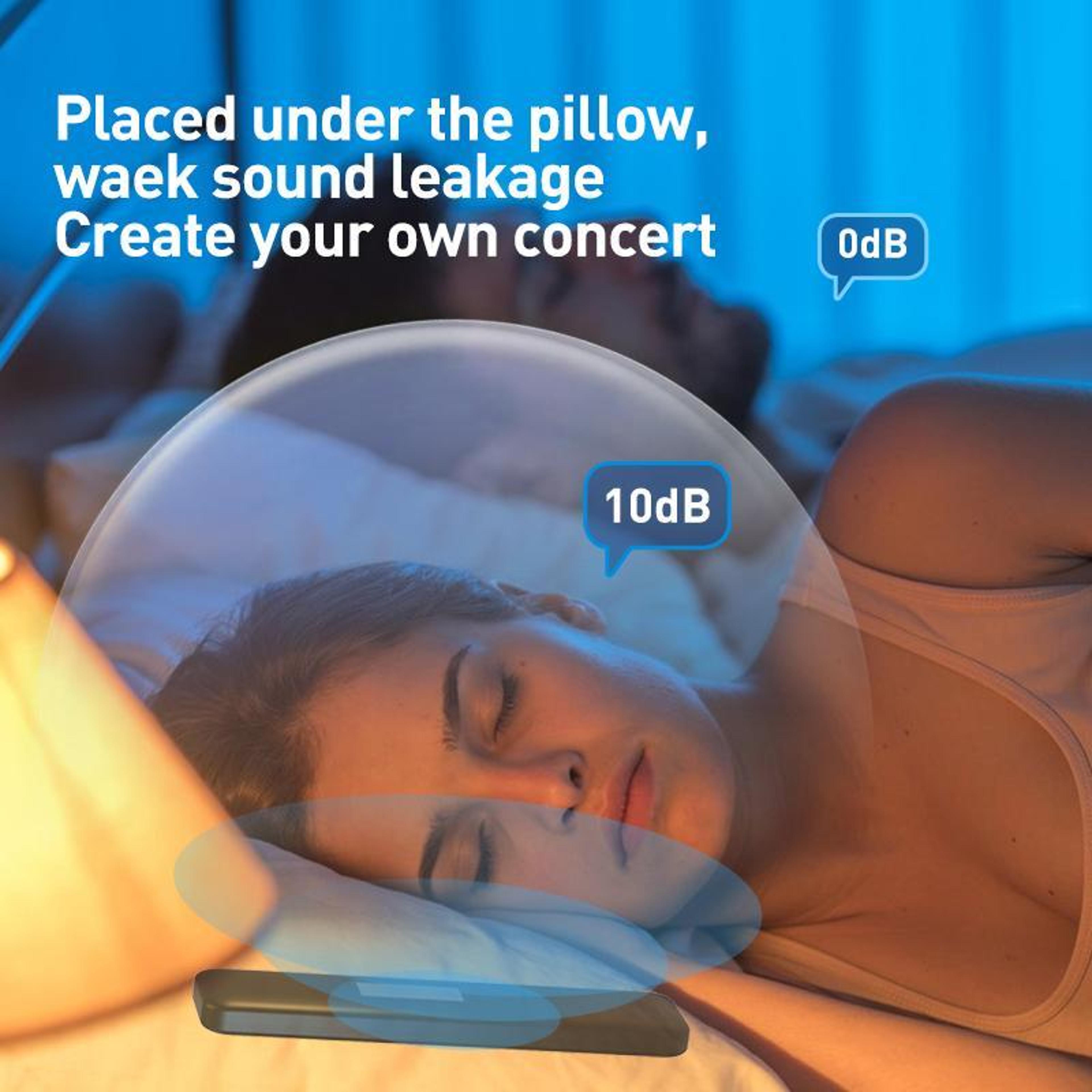 Bone Conduction Sleep Speaker With Bluetooth 53 Under Pillow Audio Aid 4