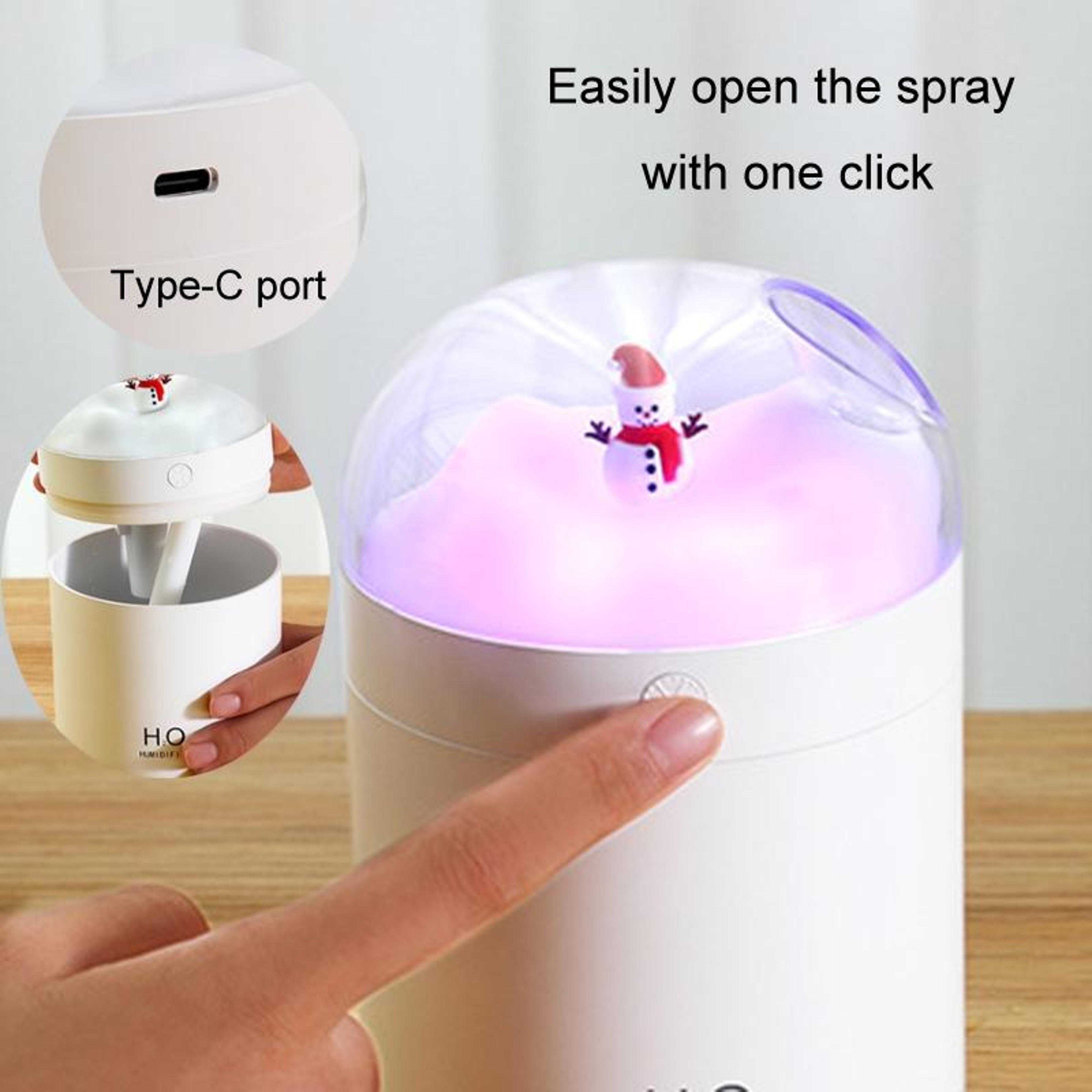 Snowman Glow 500ml USB Desktop Humidifier With Colorful Night Light 6