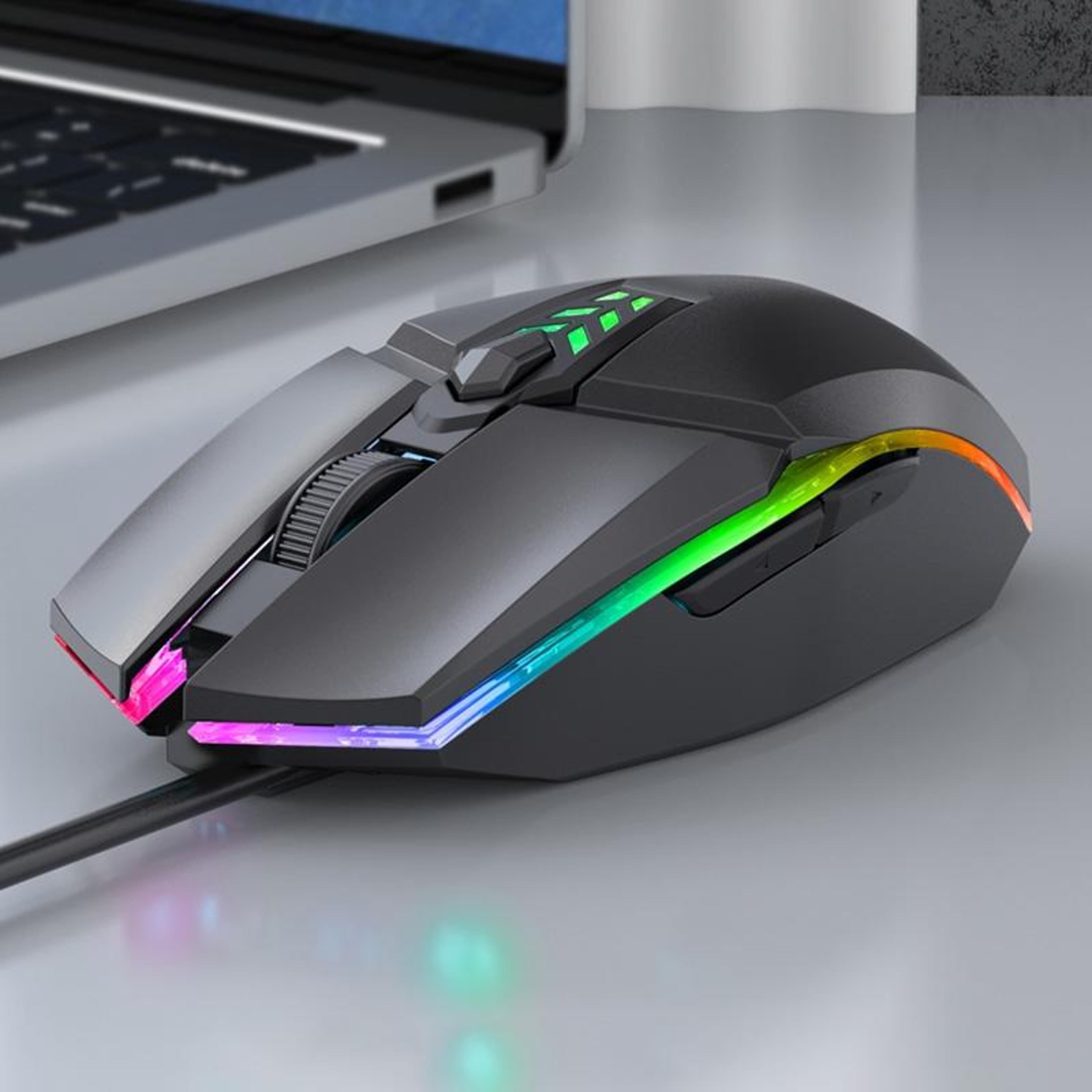 RGB Wired Gaming Mouse With Adjustable DPI  Ergonomic Comfort 0