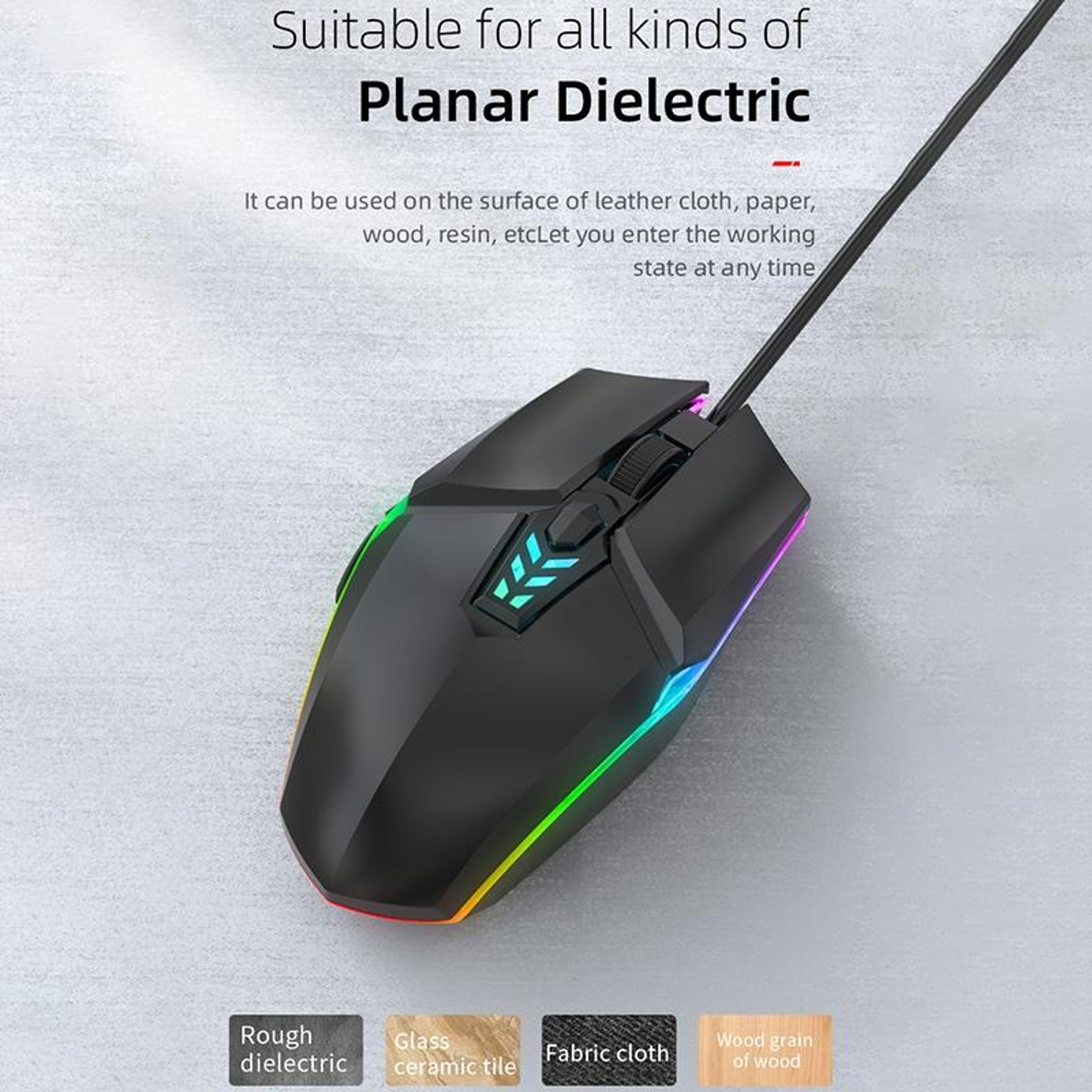 RGB Wired Gaming Mouse With Adjustable DPI  Ergonomic Comfort 5