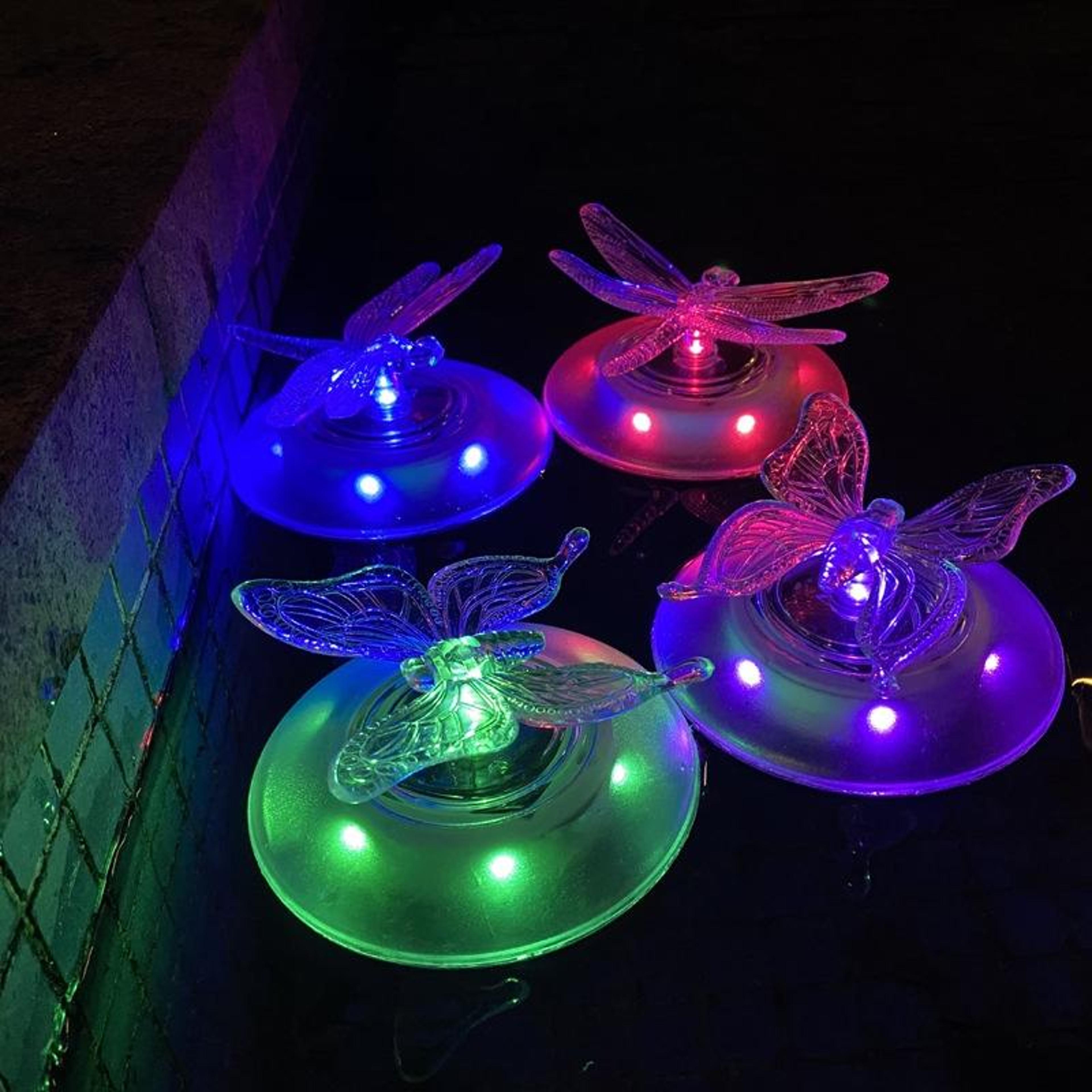 Solar RGB Floating Pool Light Waterproof LED Garden  Pond Decor 2