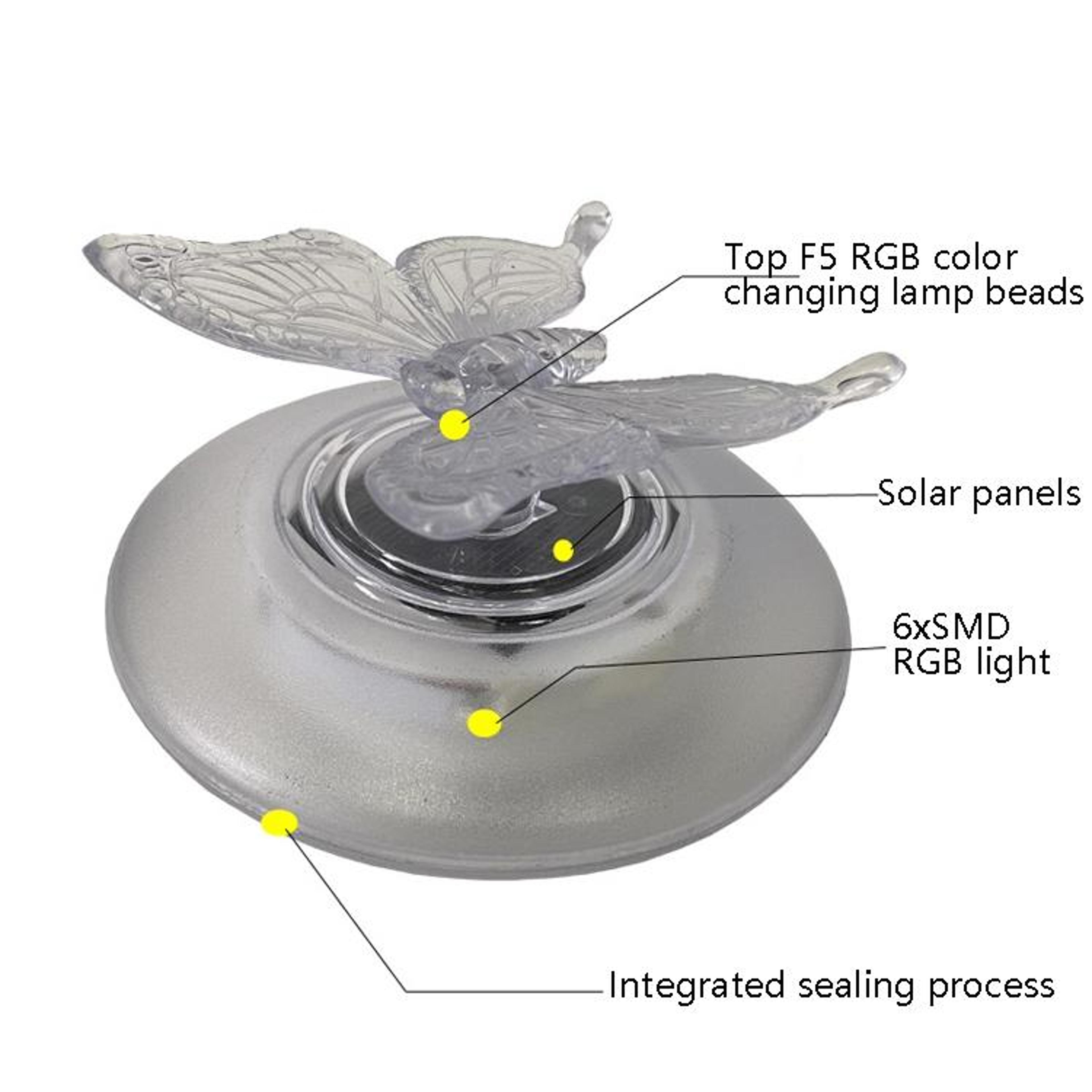 Solar RGB Floating Pool Light Waterproof LED Garden  Pond Decor 3