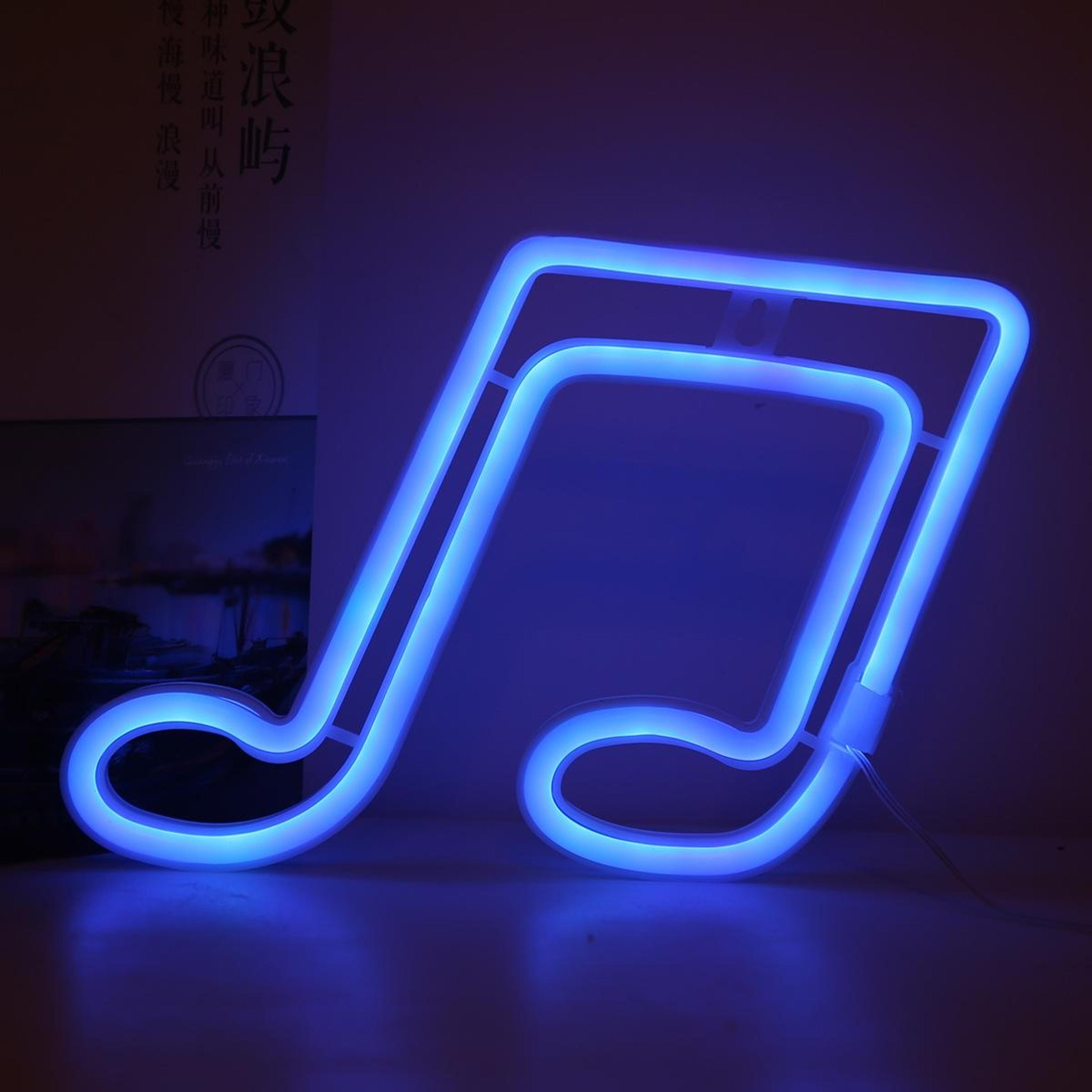 Harmony Glow Musical Note LED Neon Wall Light For Music Room Decor  Bedroom Ambiance 3