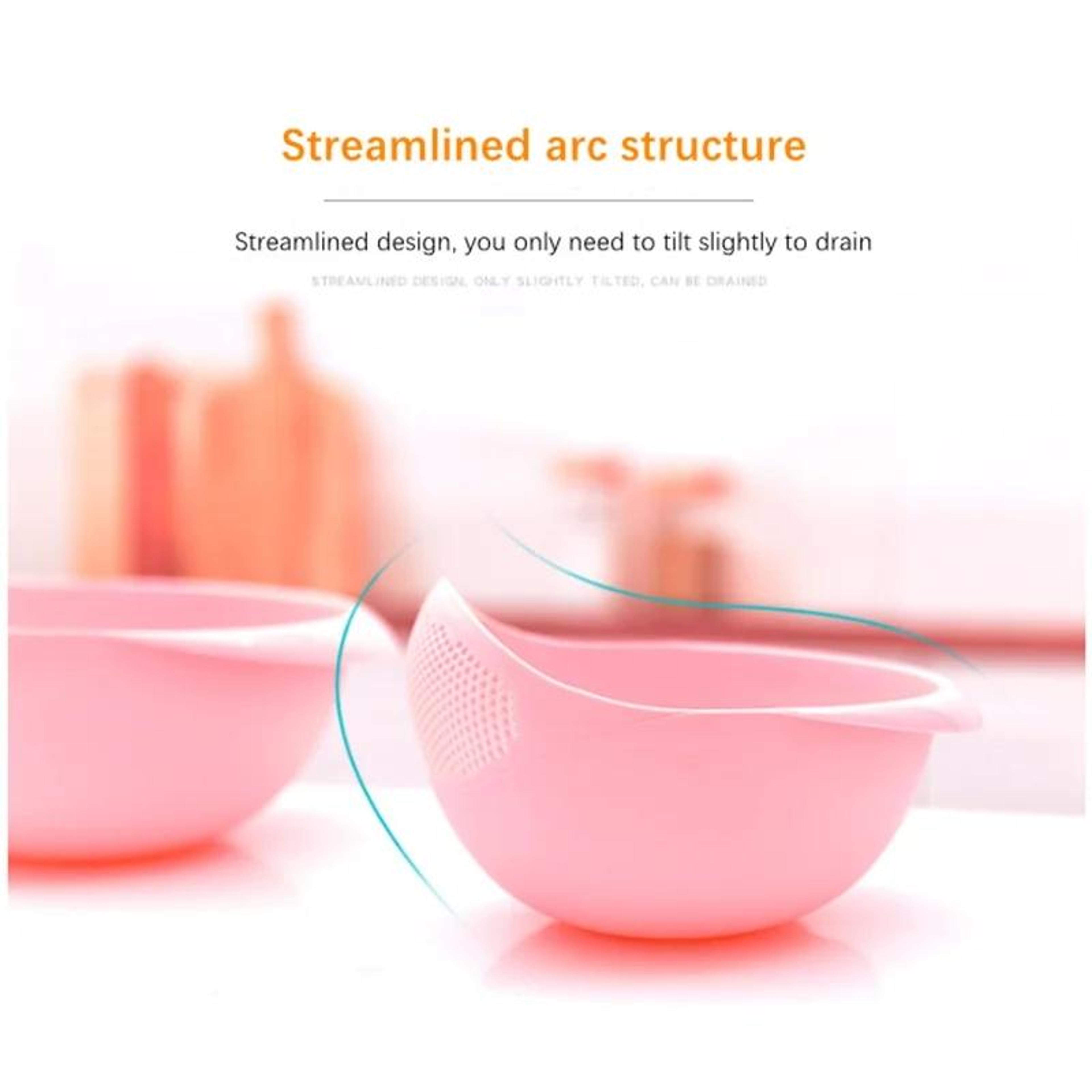 Multifunctional Rice Washing Bowl  QuickDrain Kitchen Colander 2