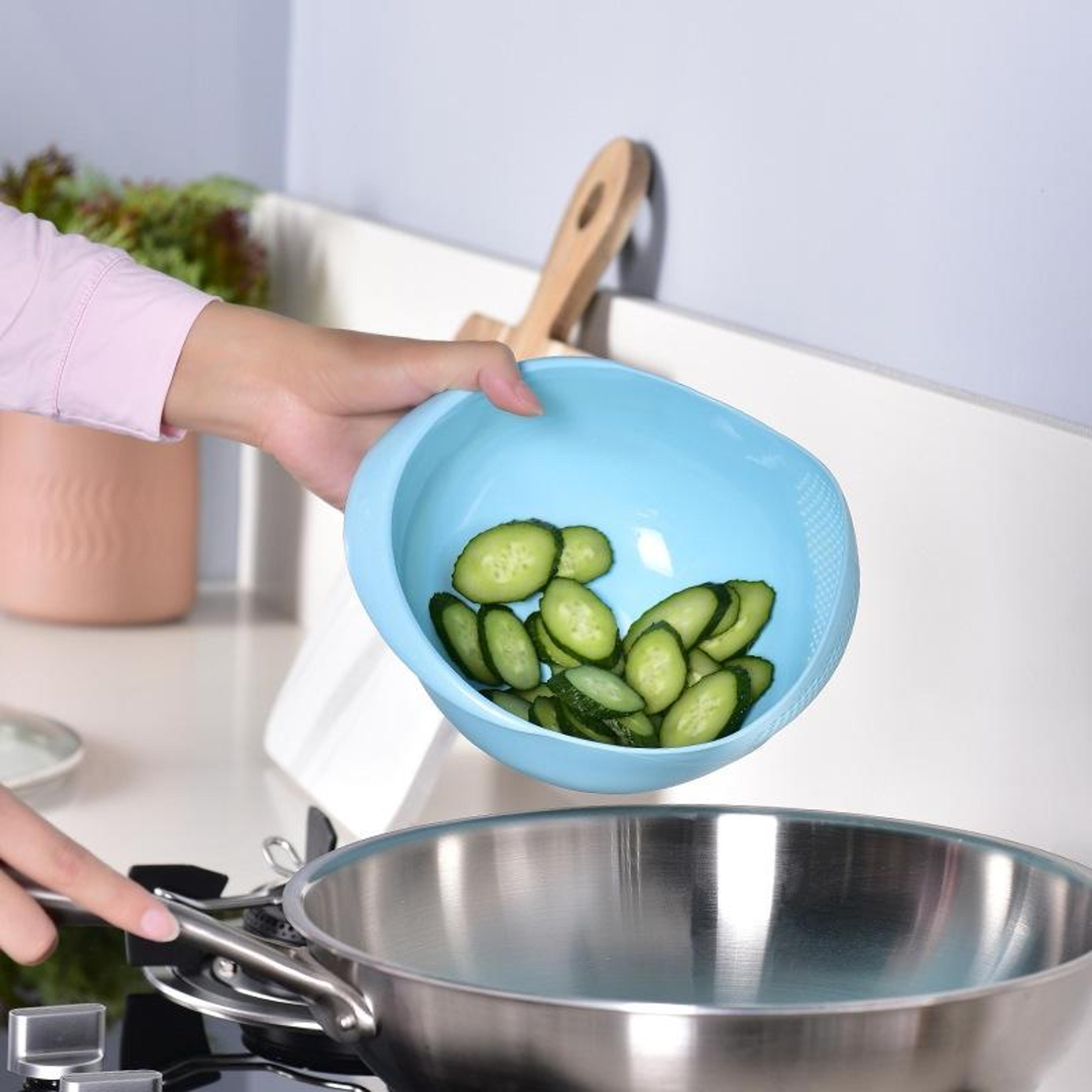 Multifunctional Rice Washing Bowl  QuickDrain Kitchen Colander 6
