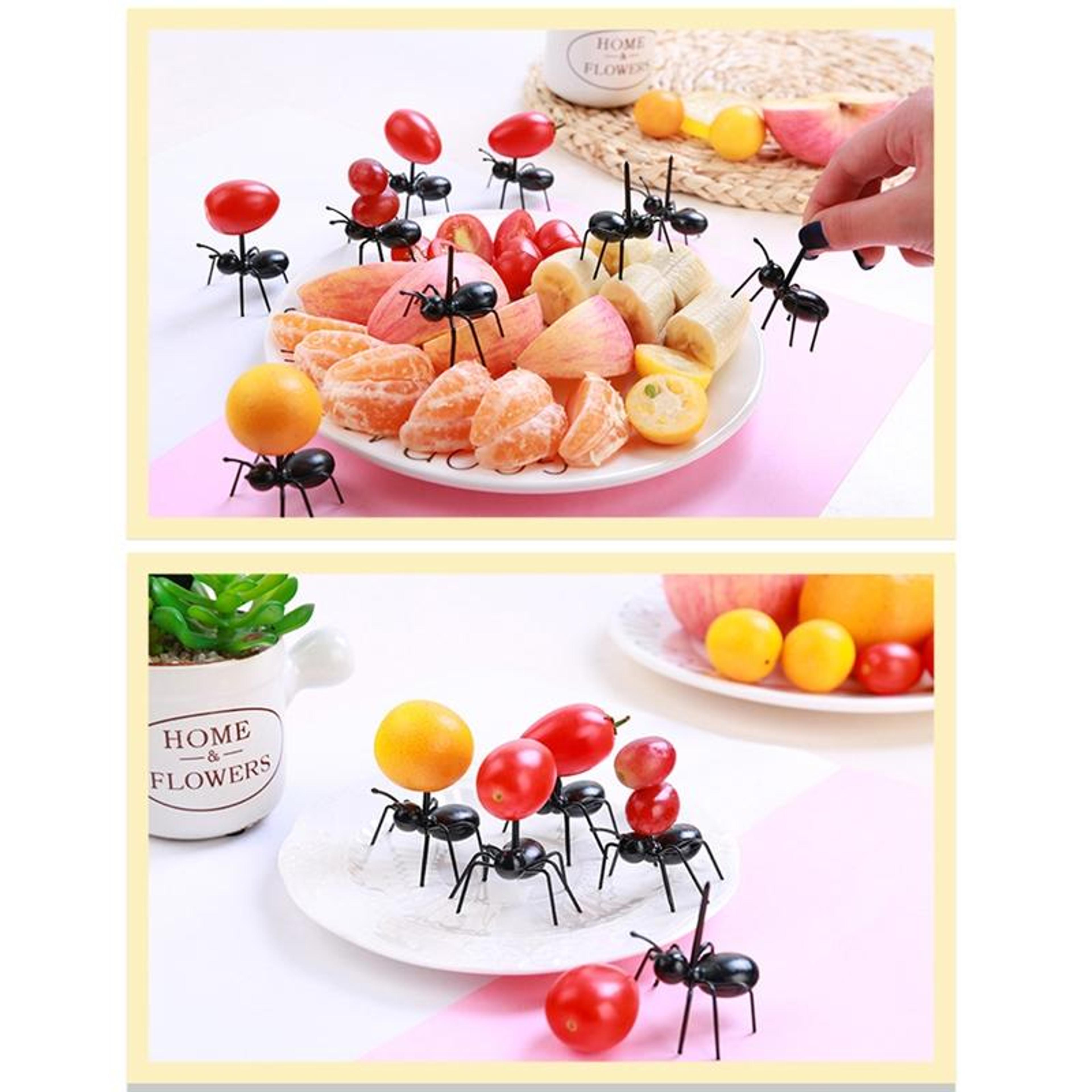 Worker Ant Fruit Fork Picks Set 12pcs Cute Dessert  Snack Forks For Parties 8