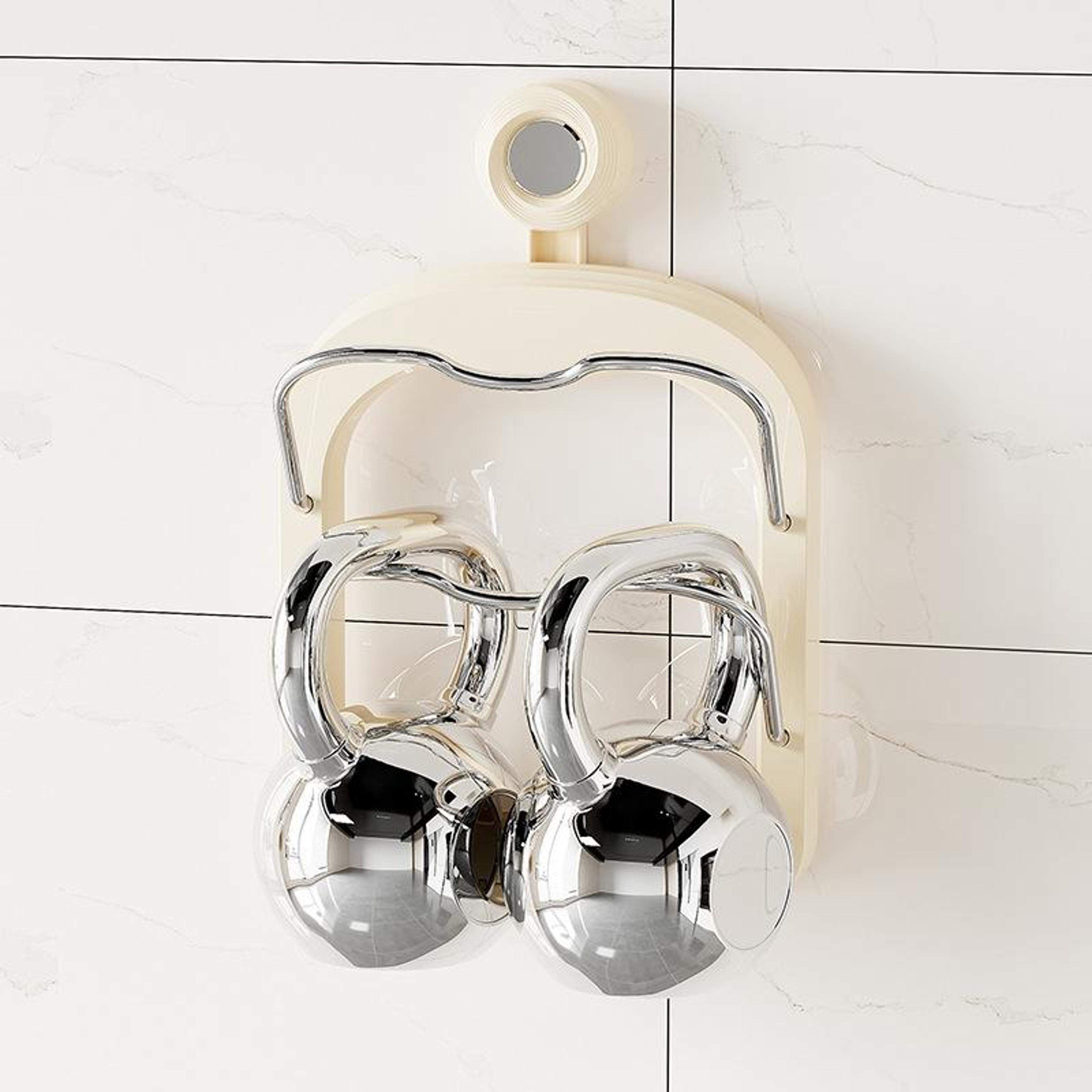 Double Layer Pot Lid Holder Wall Mount With No Drill Kitchen Organizer  Suction Cup Rack 4