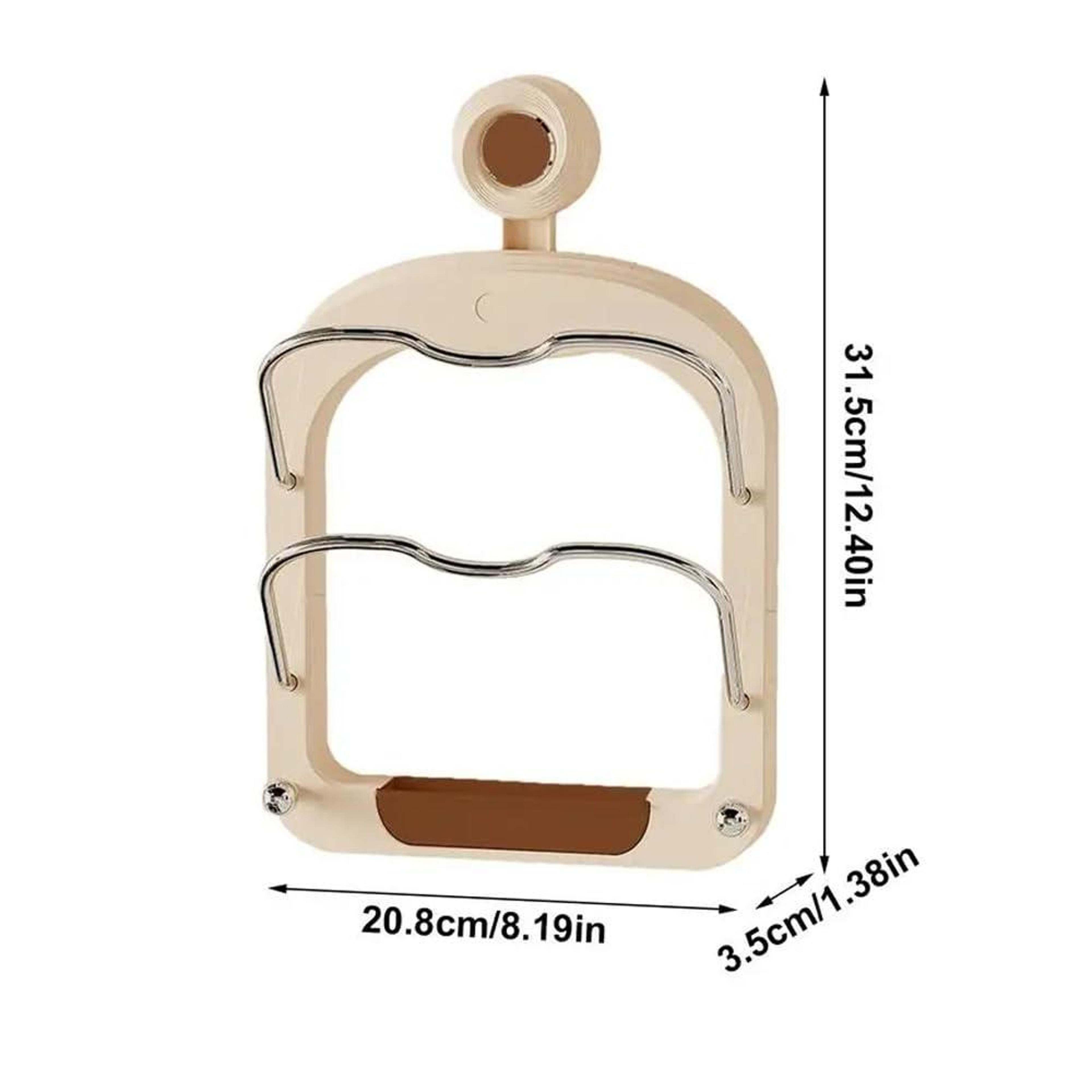 Double Layer Pot Lid Holder Wall Mount With No Drill Kitchen Organizer  Suction Cup Rack 7