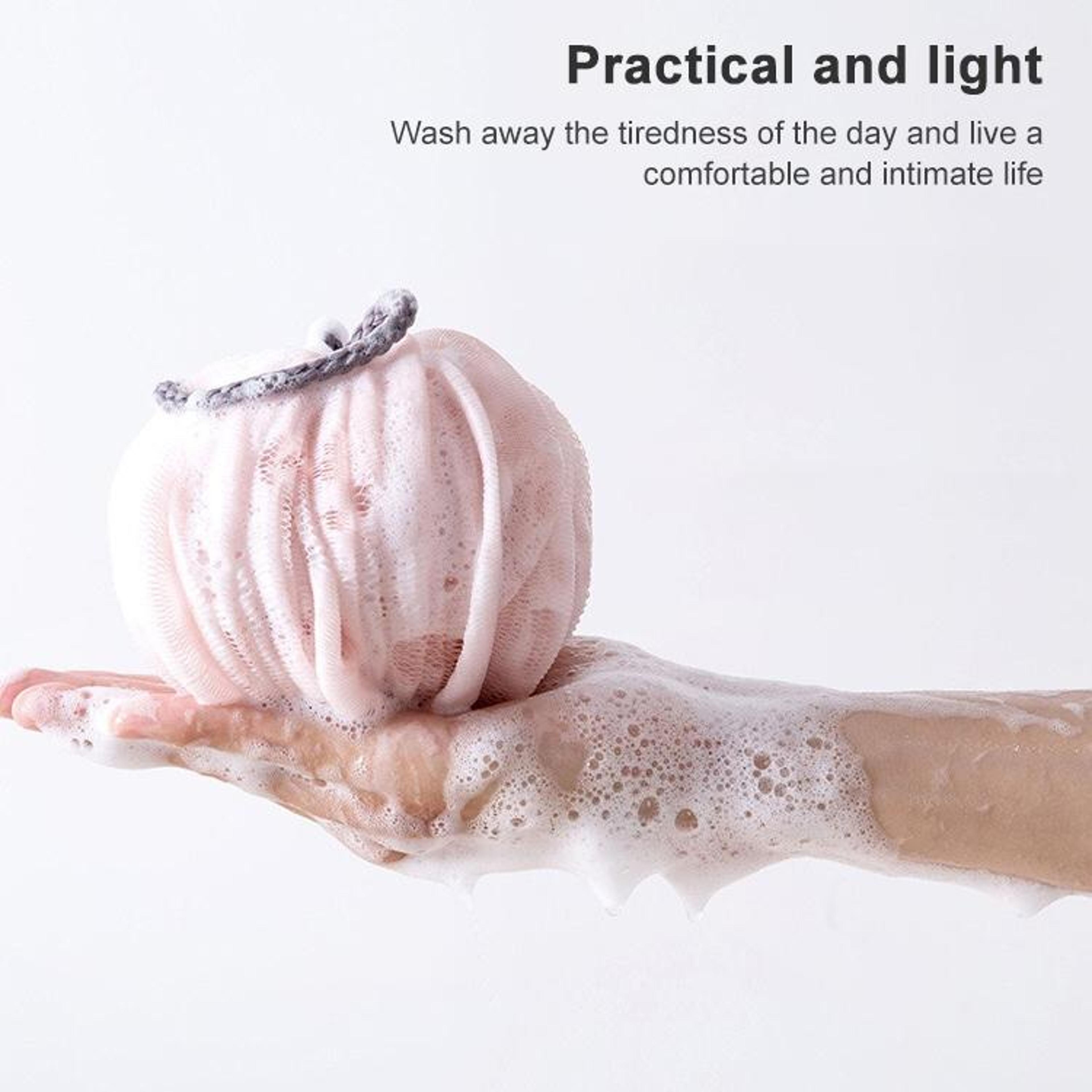 Exfoliating Bath Flower Shower Sponge Ball For Smooth  Radiant Skin 3