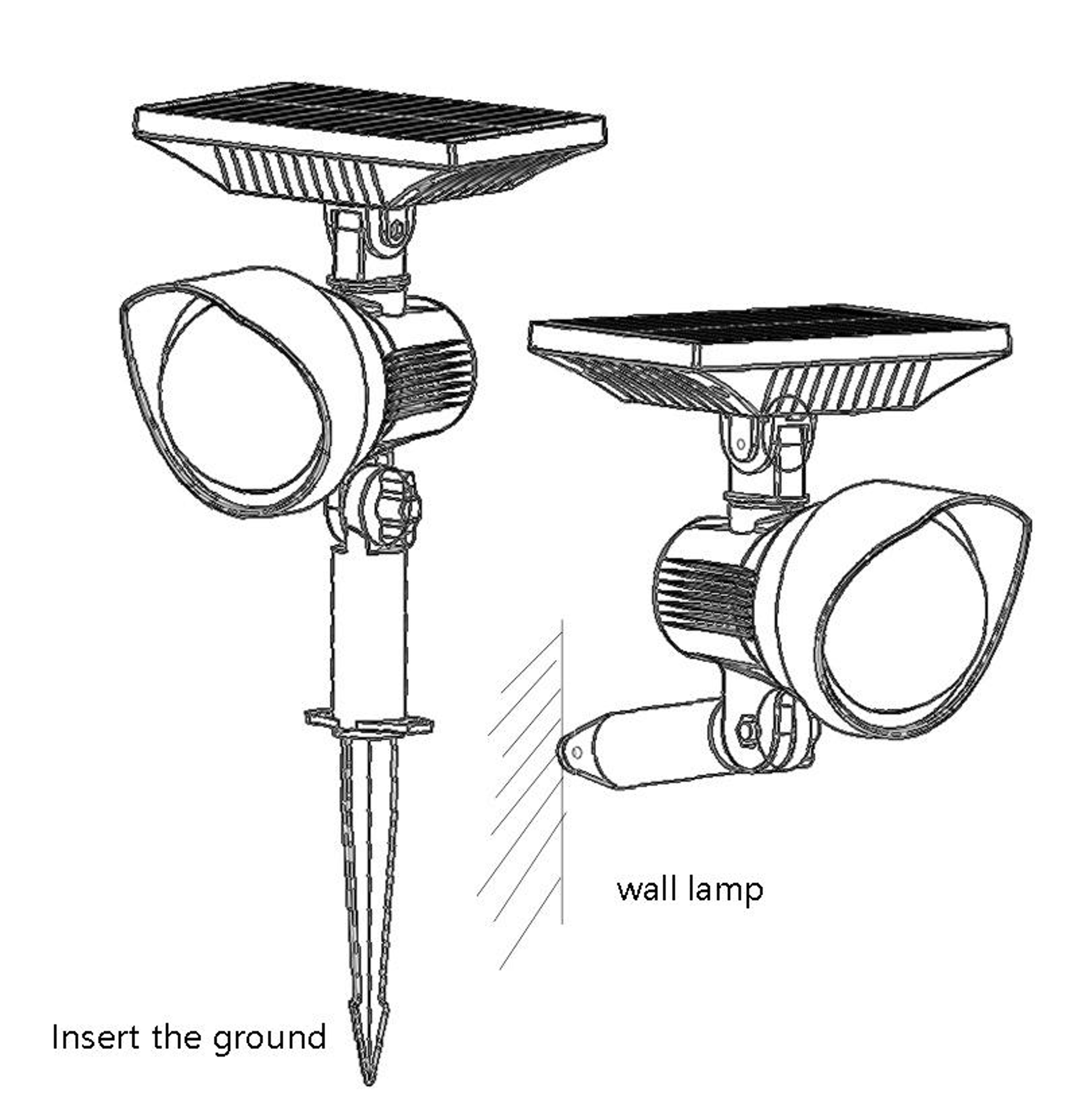 Waterproof Solar Garden Light For Pathways Lawns  Outdoor Landscapes 4