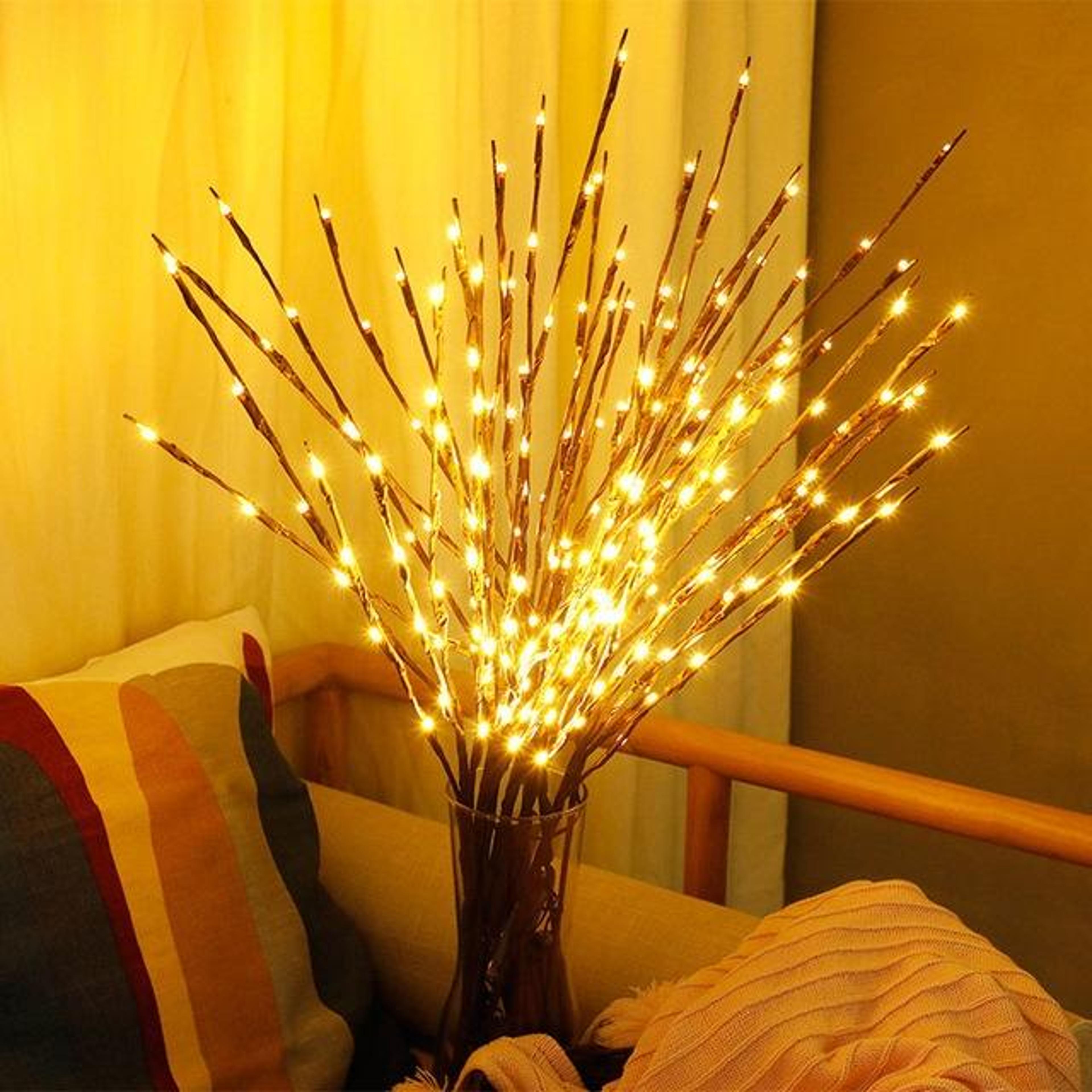 LED Willow Branch Lamp Decorative Floral Tree Light For Home Garden  Holiday Decor 5