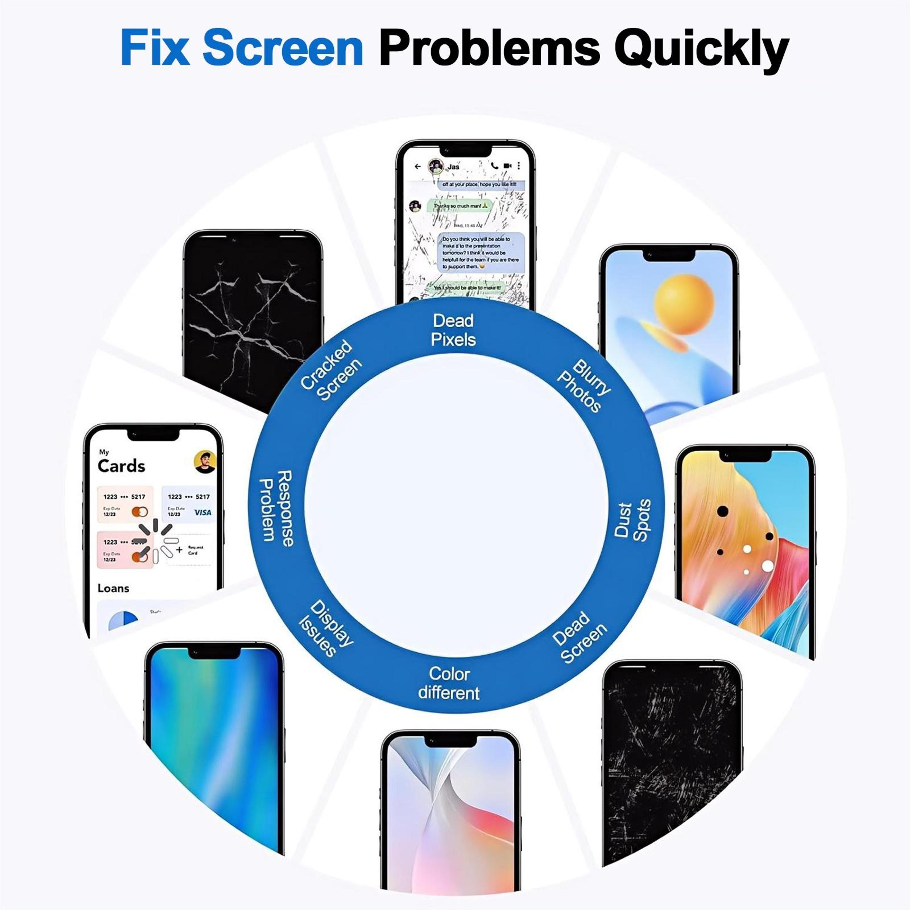 HD Incell LCD Screen Replacement For IPhone 11  IPhone 11 Pro Touch Digitizer Assembly 6