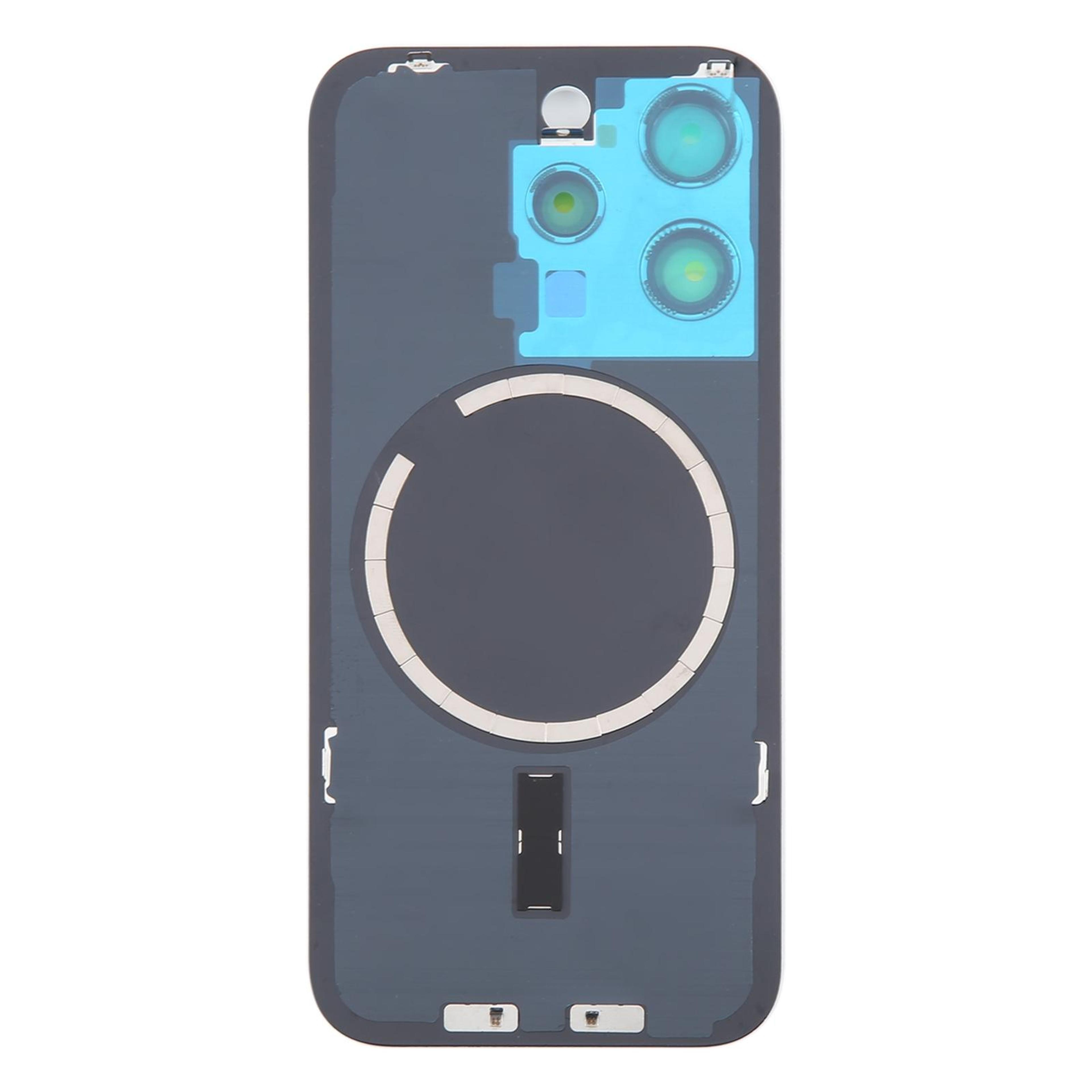 Premium IPhone 16 Pro Glass Back Cover Replacement With MagSafe Magnet  Camera Lens Frame 2