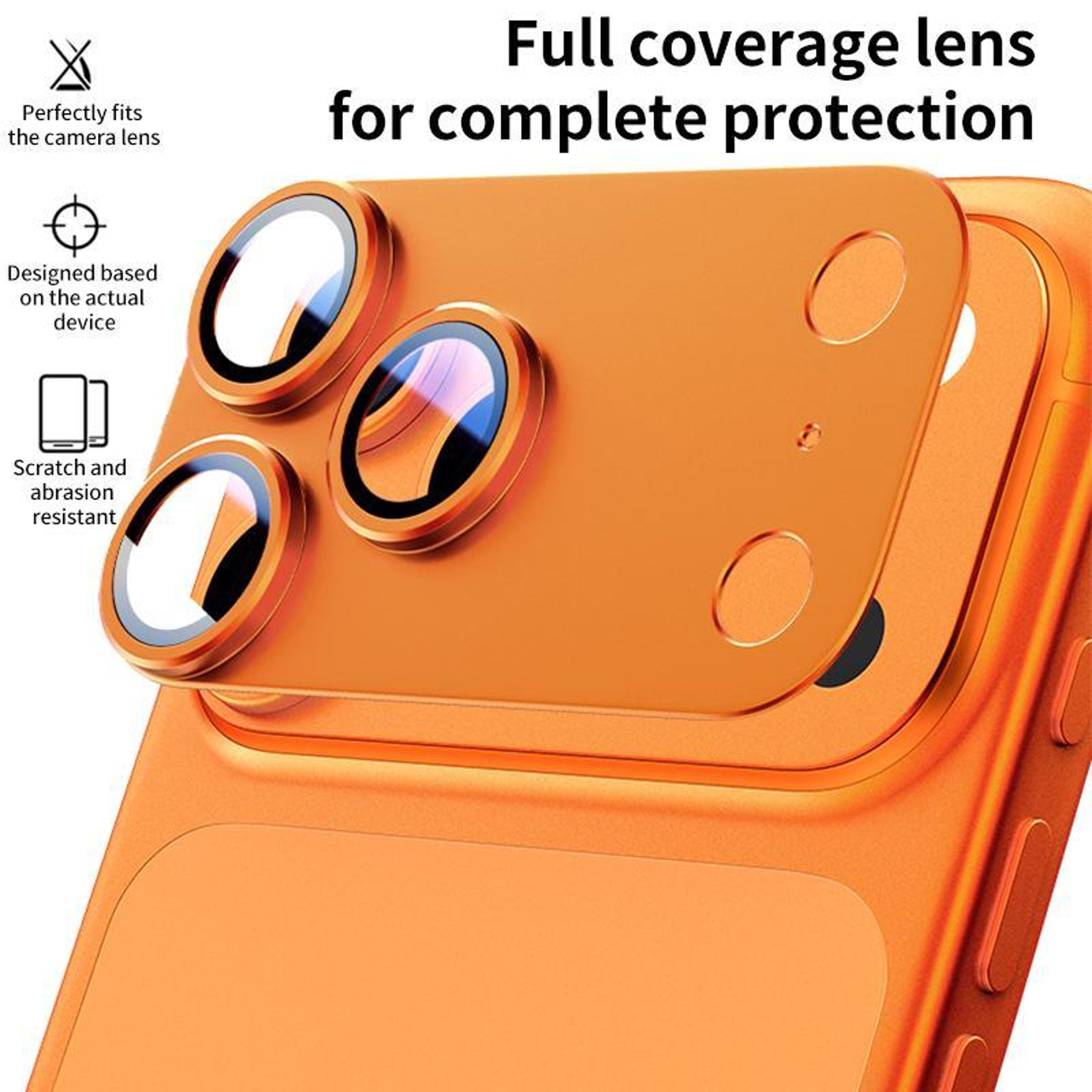 HD Camera Lens Protector For IPhone 17 Pro With Frosted Metal Ring 7