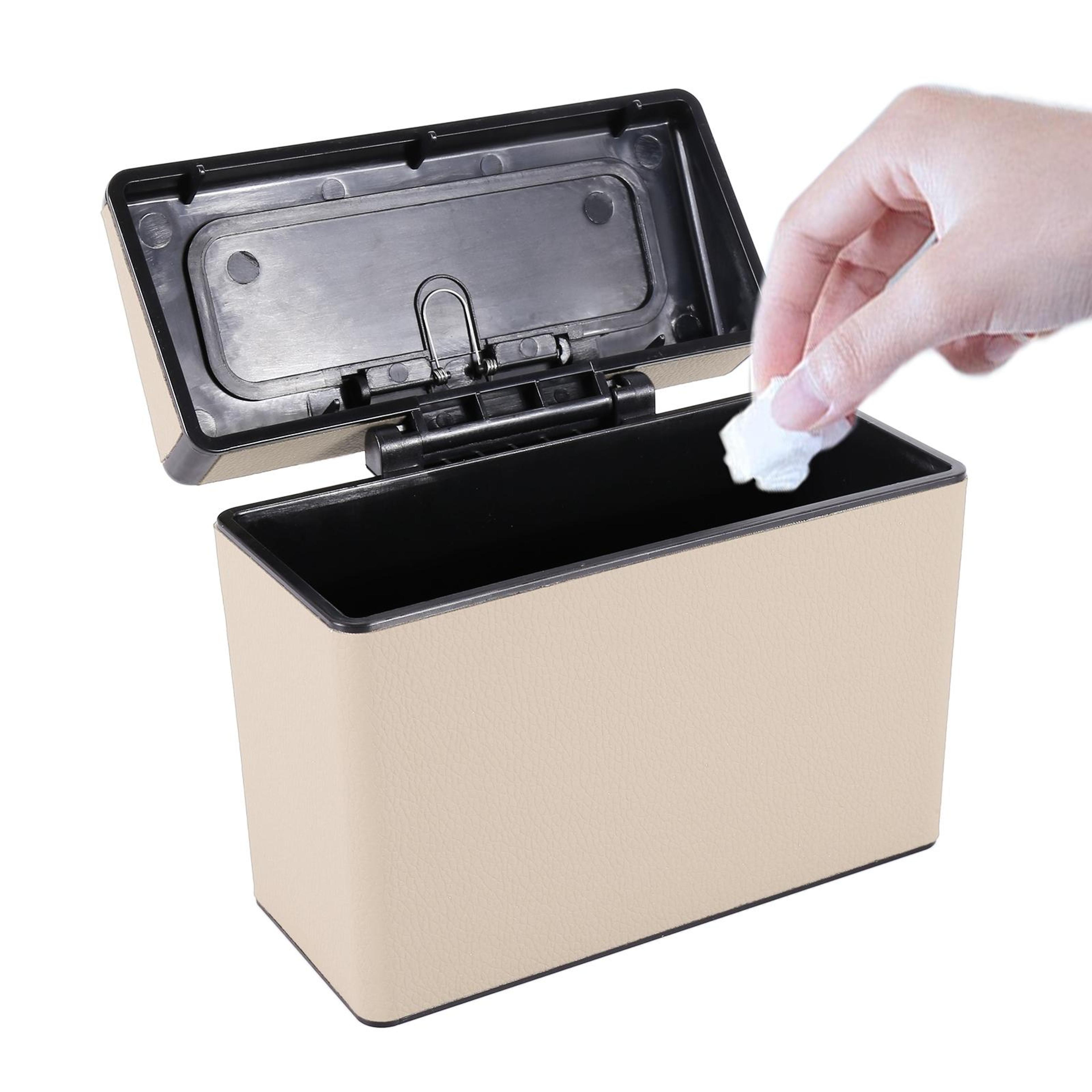 Leakproof Car Trash Can  Organizer With Flip Lid 7