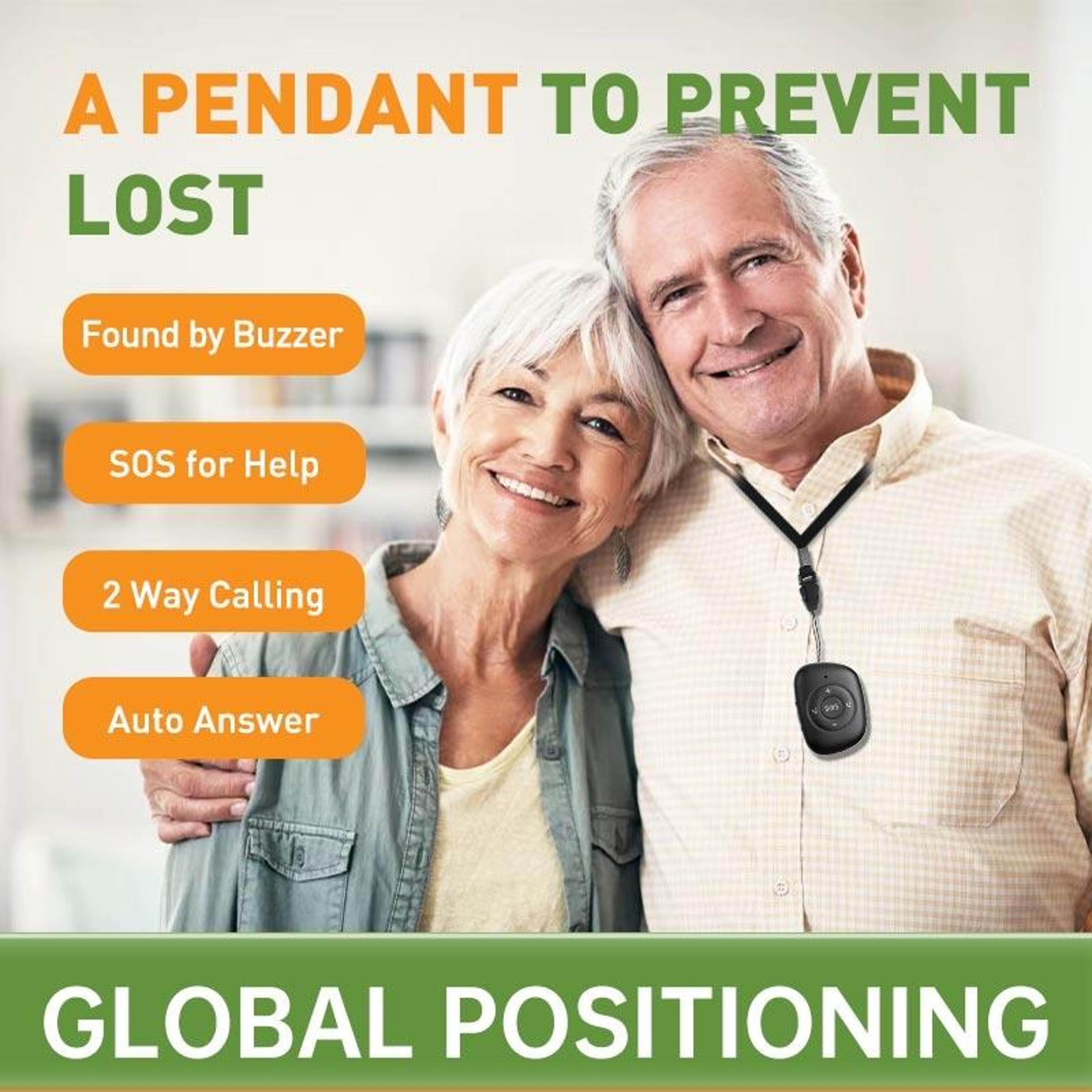 4G GPS Tracker Pendant With SOS Alert Fall Detection  Geo Fence For Seniors 6
