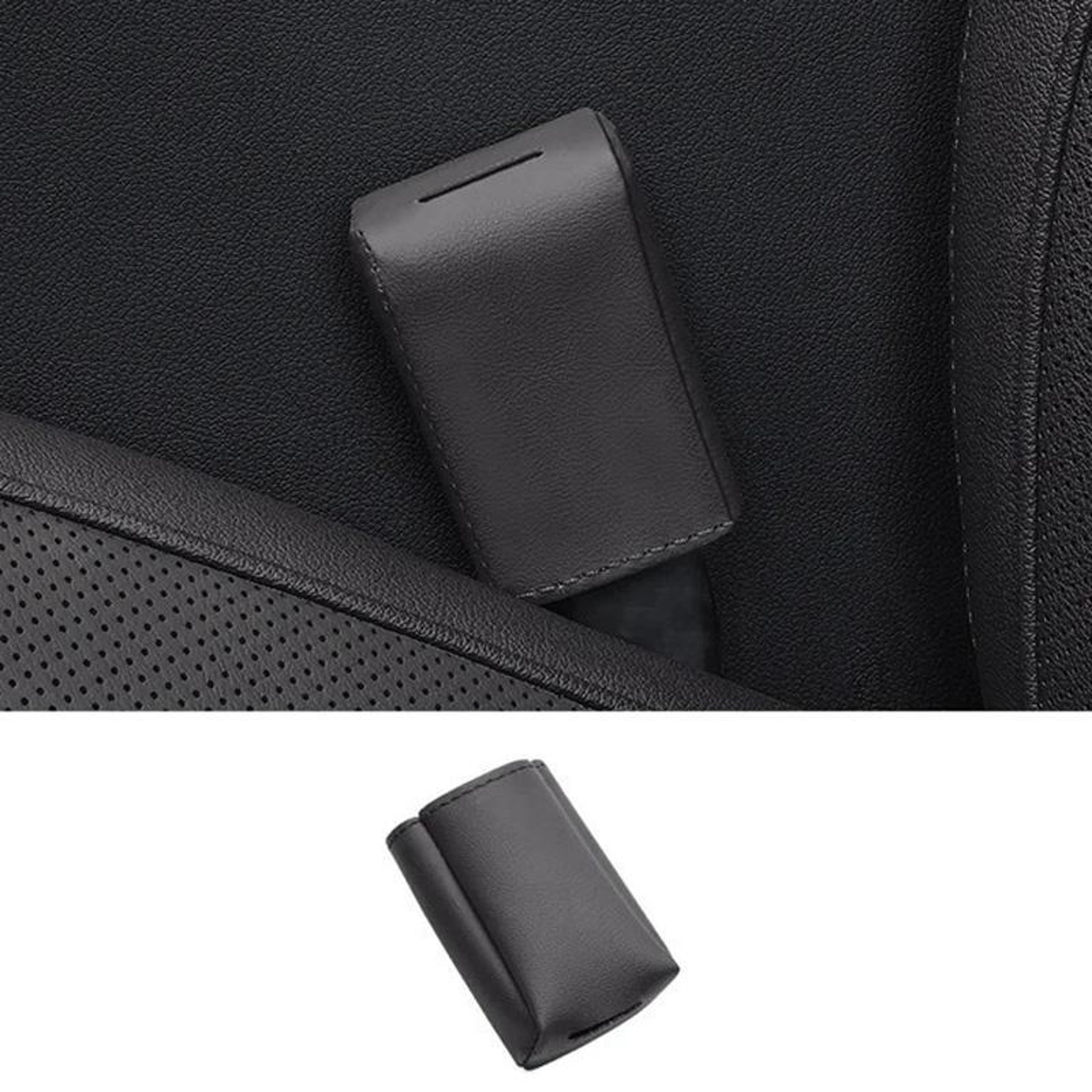 Premium Leather Car Seat Belt Buckle Cover  Protector For Universal Vehicle Interiors 7