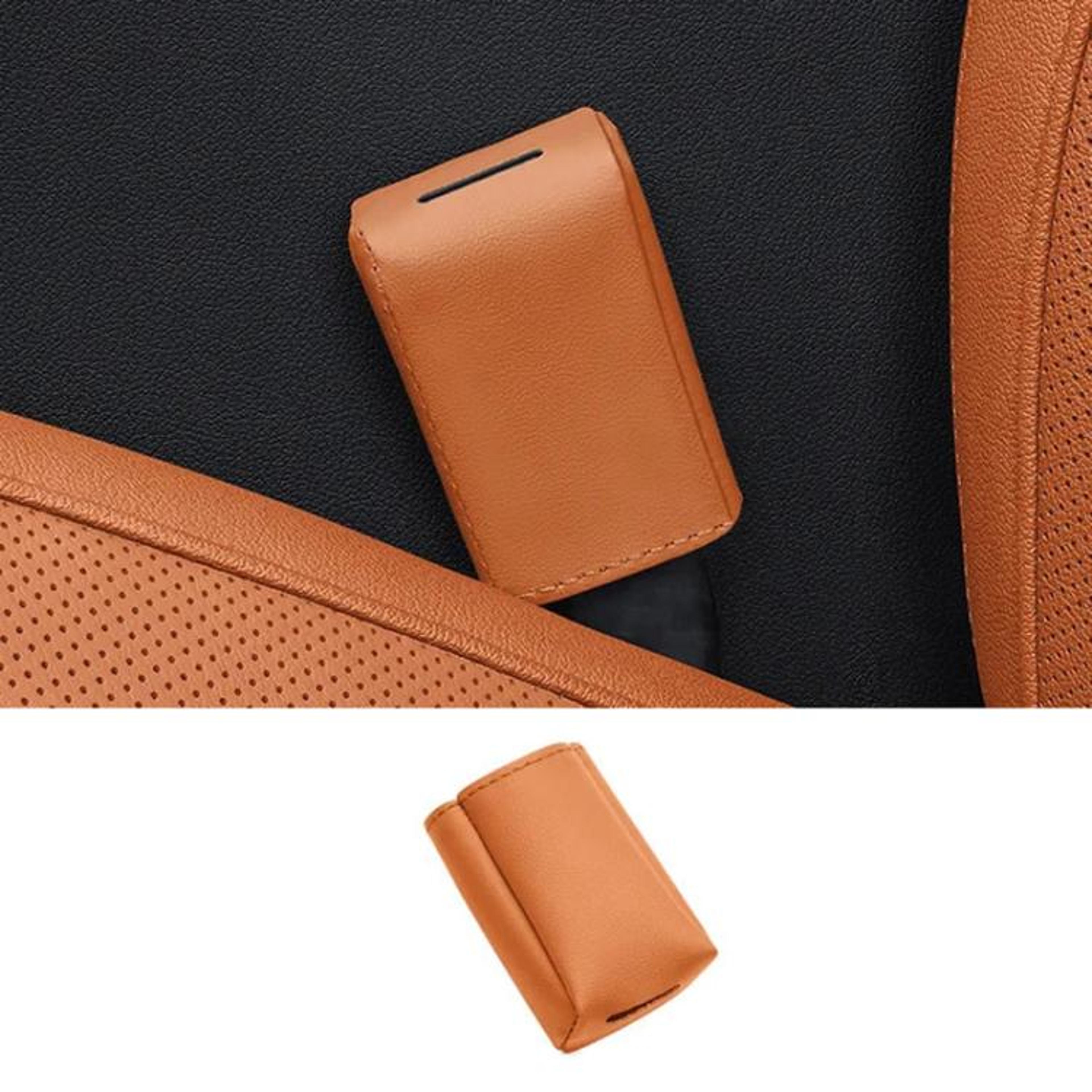 Premium Leather Car Seat Belt Buckle Cover  Protector For Universal Vehicle Interiors 9