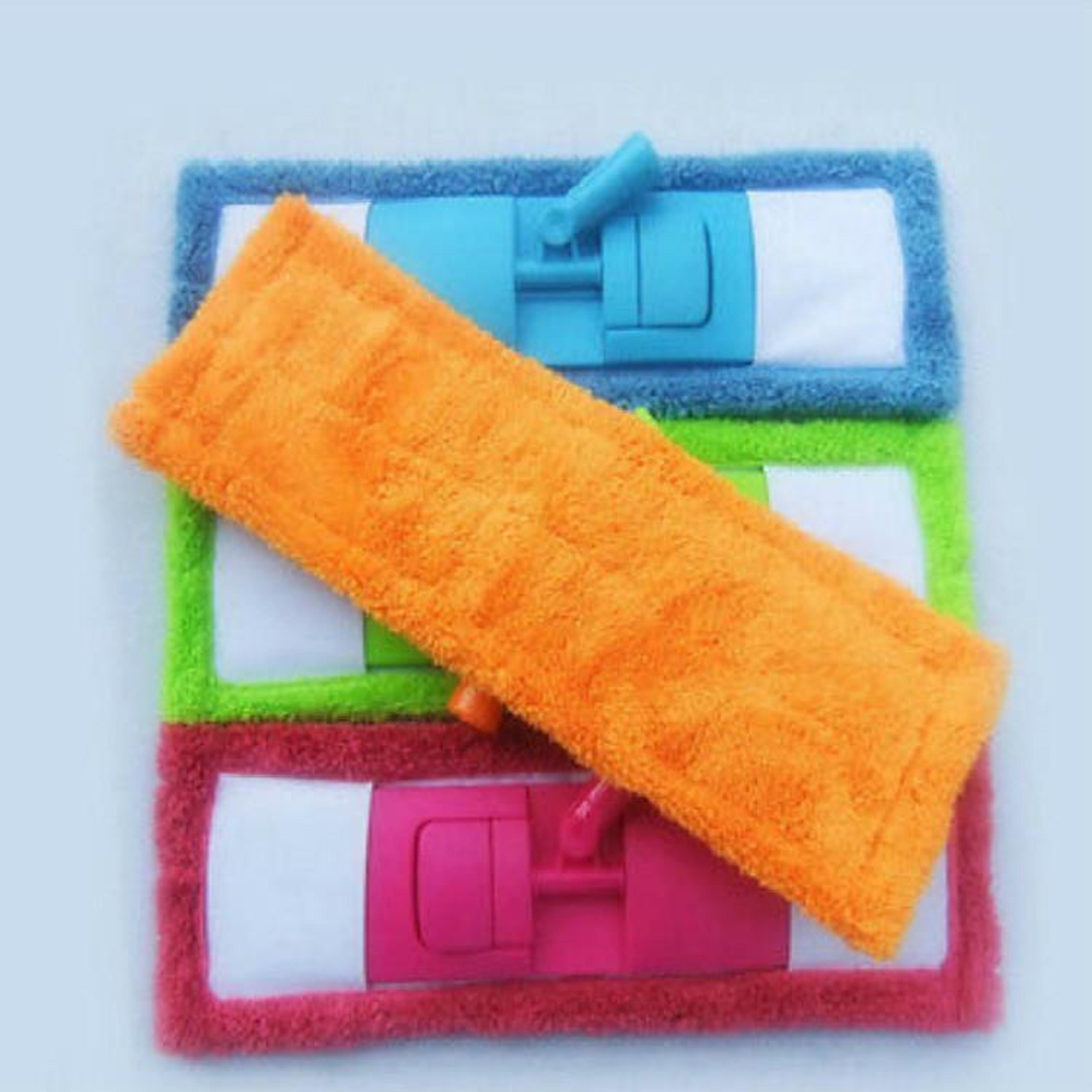 Coral Velvet Mop Replacement Pad For Flat Floor Mop Absorbent Cleaning Cloth 0