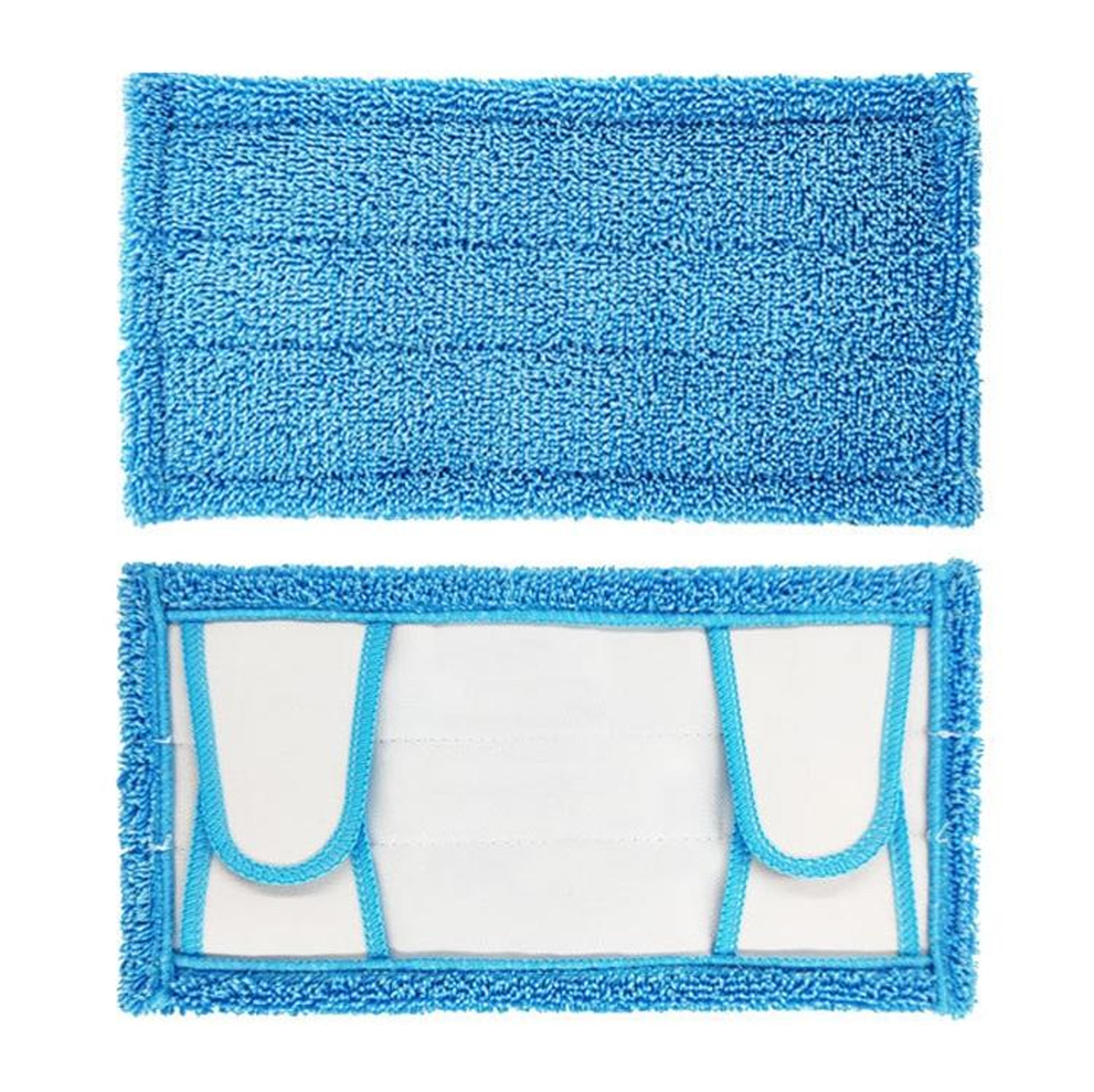 reusable wet & dry microfiber mop pads for swiffer sweeper, 2pcs washable replacement cloths