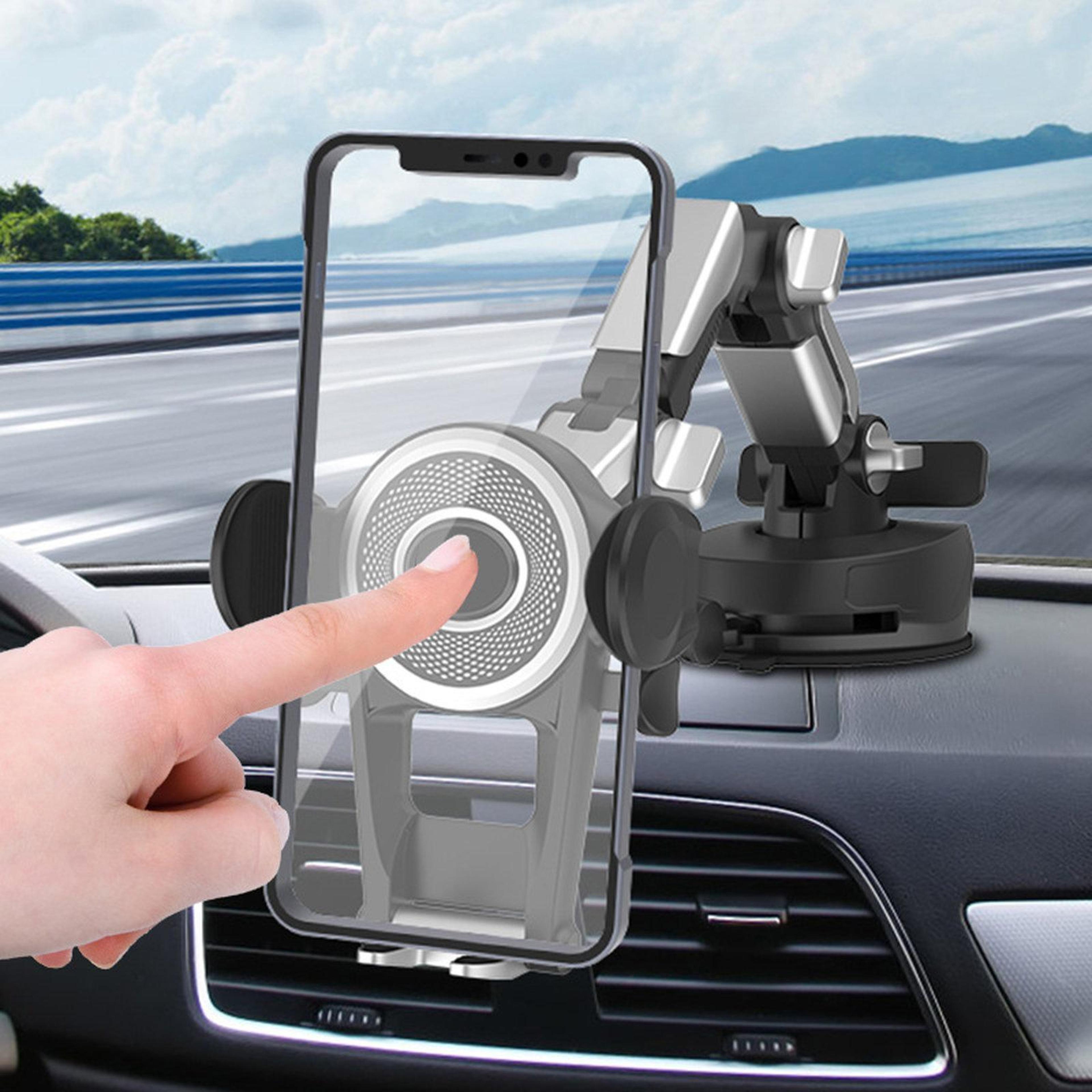 360 Rotating Car Phone Holder With Suction Cup Mount  Temporary Parking Number Display 1