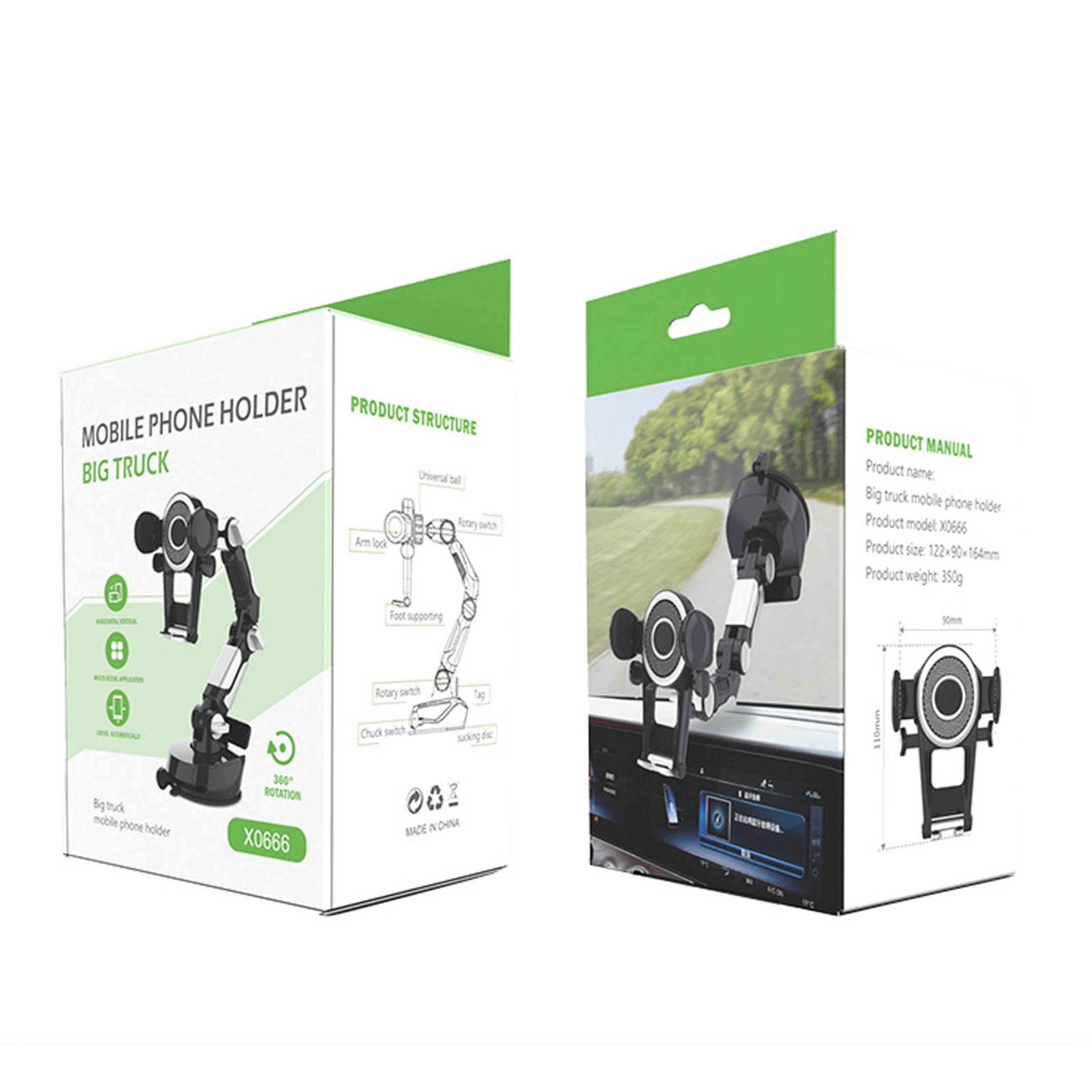 360 Rotating Car Phone Holder With Suction Cup Mount  Temporary Parking Number Display 3