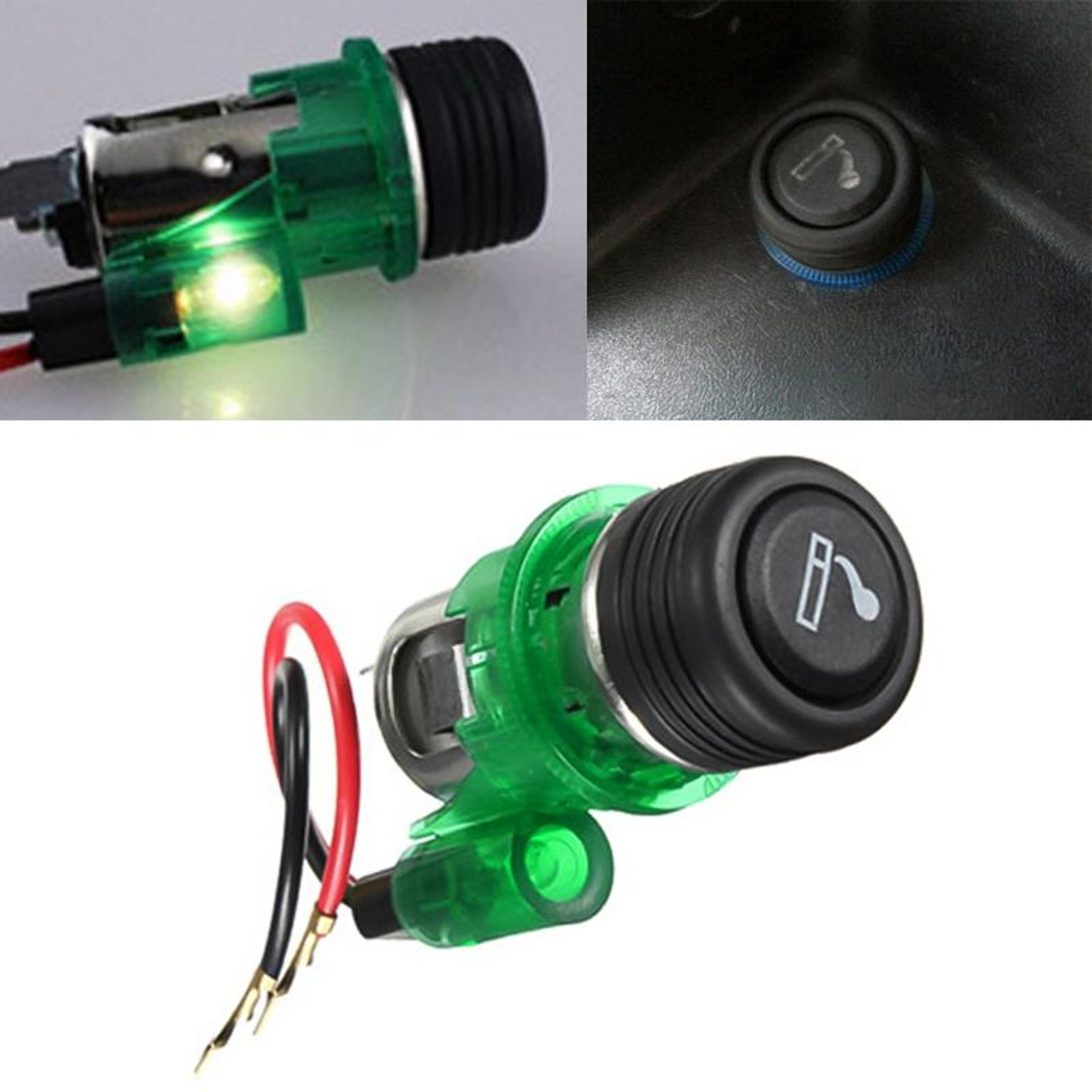 European Car Cigarette Lighter Socket With LED Light Assembly 6