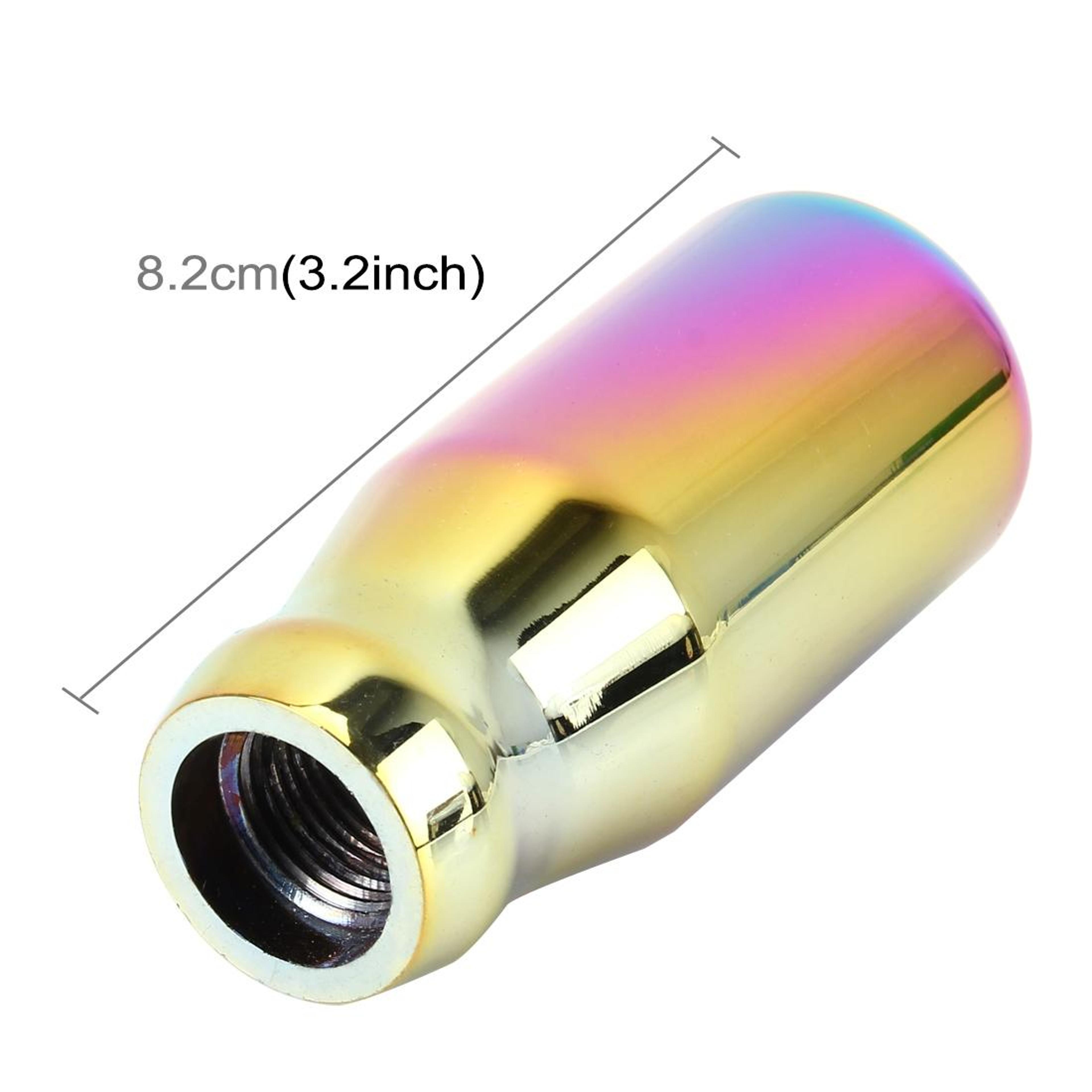 Universal Rainbow Aluminum Shift Knob 5 Speed Manual  Automatic Car Gear Lever Upgrade 2
