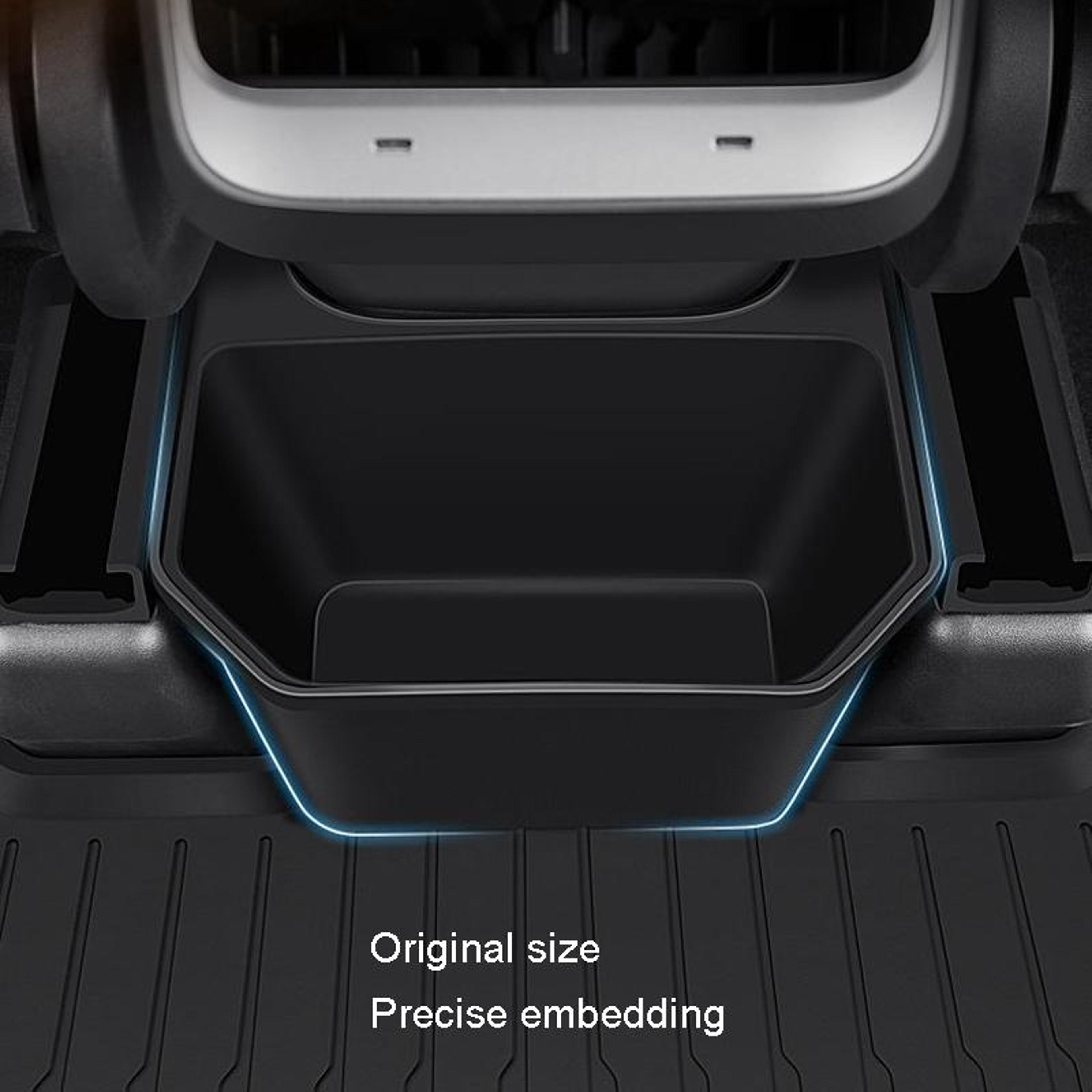 Tesla Model Y Rear Console Trash Bin  Storage Organizer With Lid 4