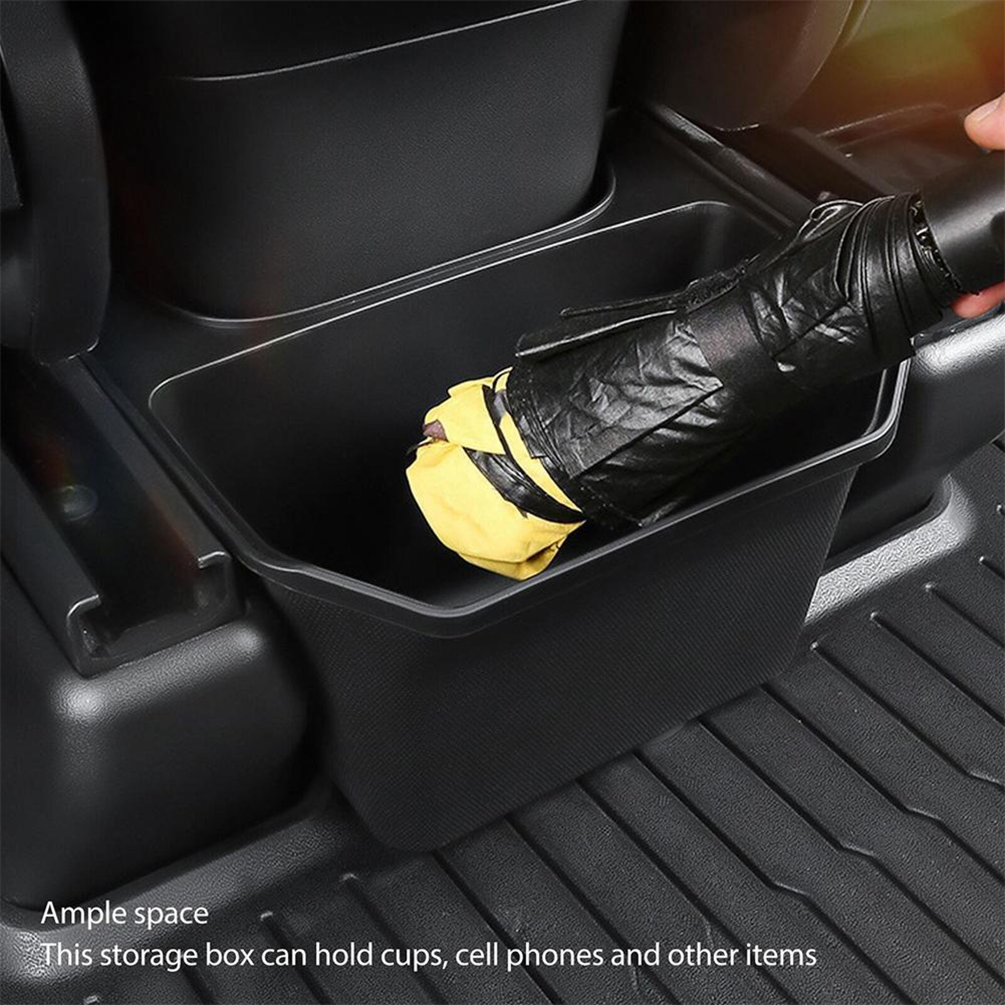Tesla Model Y Rear Console Trash Bin  Storage Organizer With Lid 7