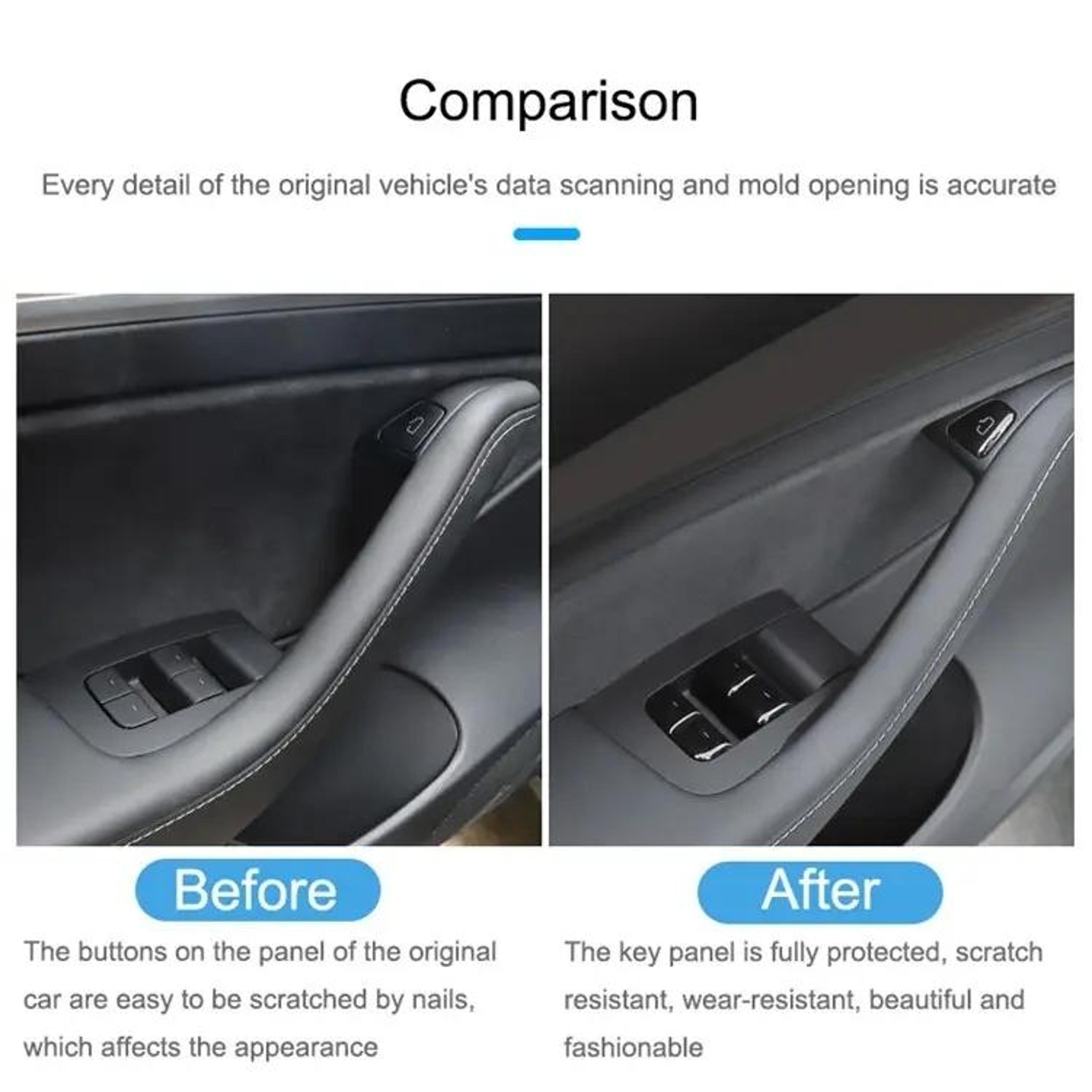 Tesla Model 3  Model Y Premium Window Switch Cover Trim Set 11PCS 4