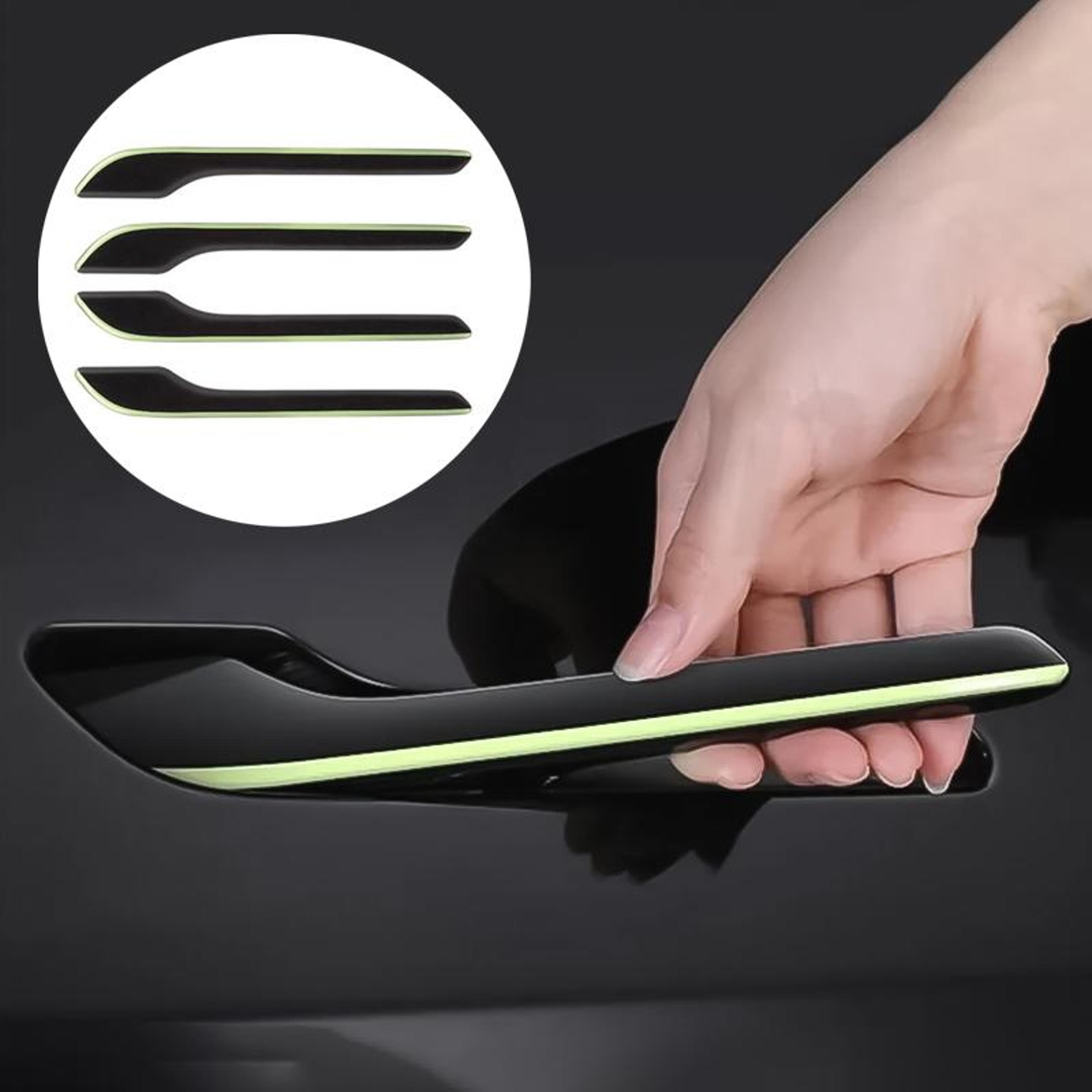 Tesla Model 3Y GlowGuard Door Handle Protector Stickers 4Pack Luminous AntiScratch Trim 0