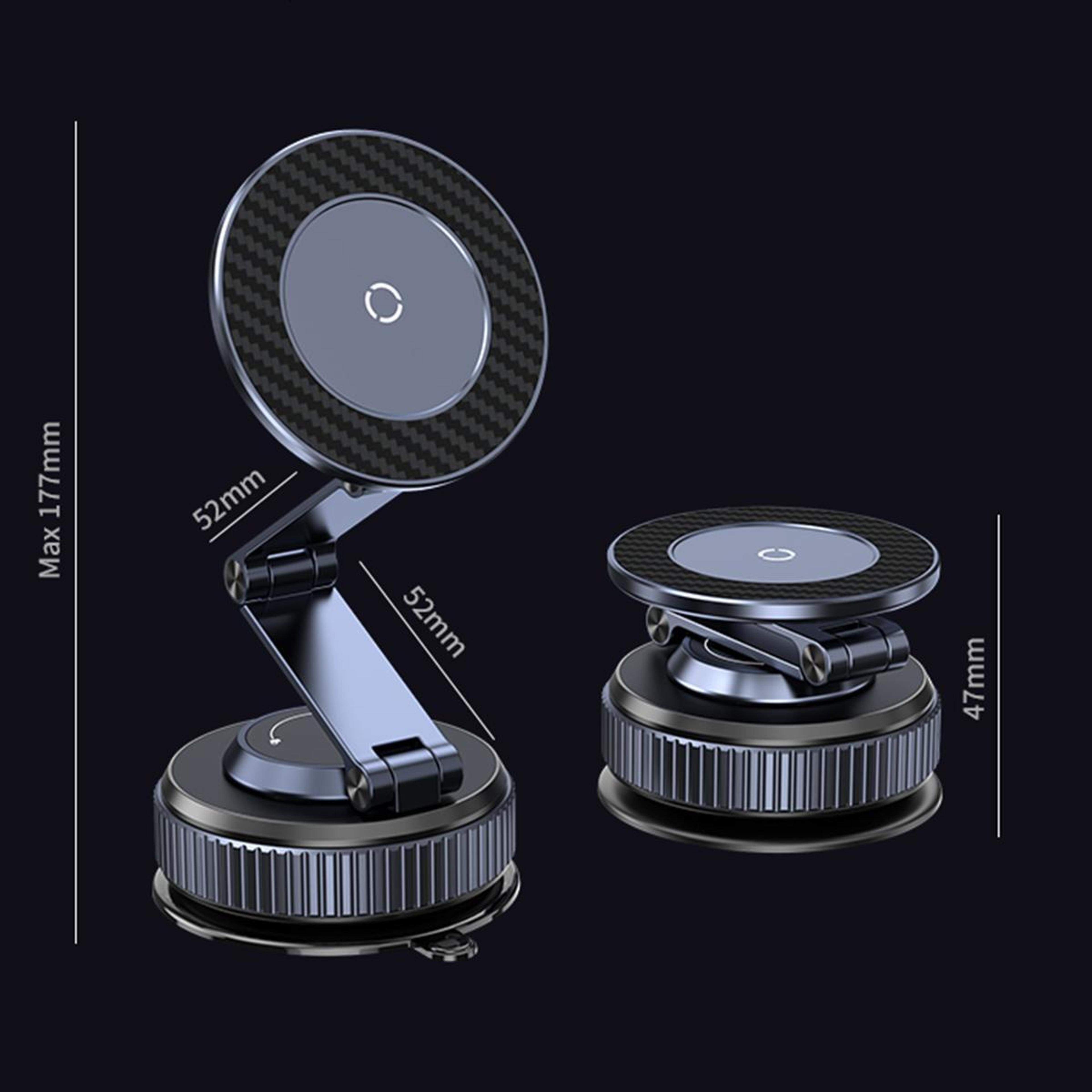 360 Magnetic Car Phone Mount With Vacuum Suction Cup Holder 2