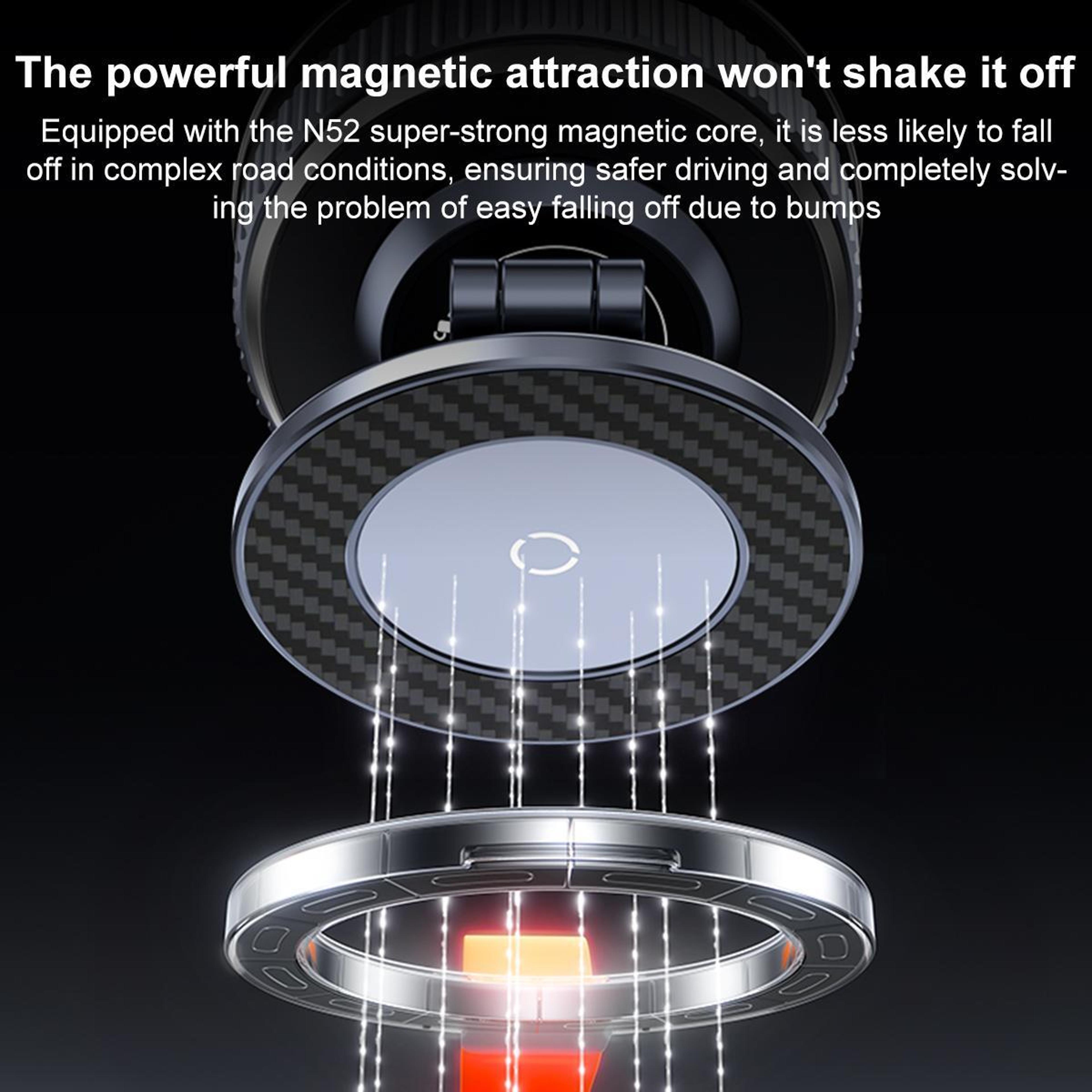 360 Magnetic Car Phone Mount With Vacuum Suction Cup Holder 7
