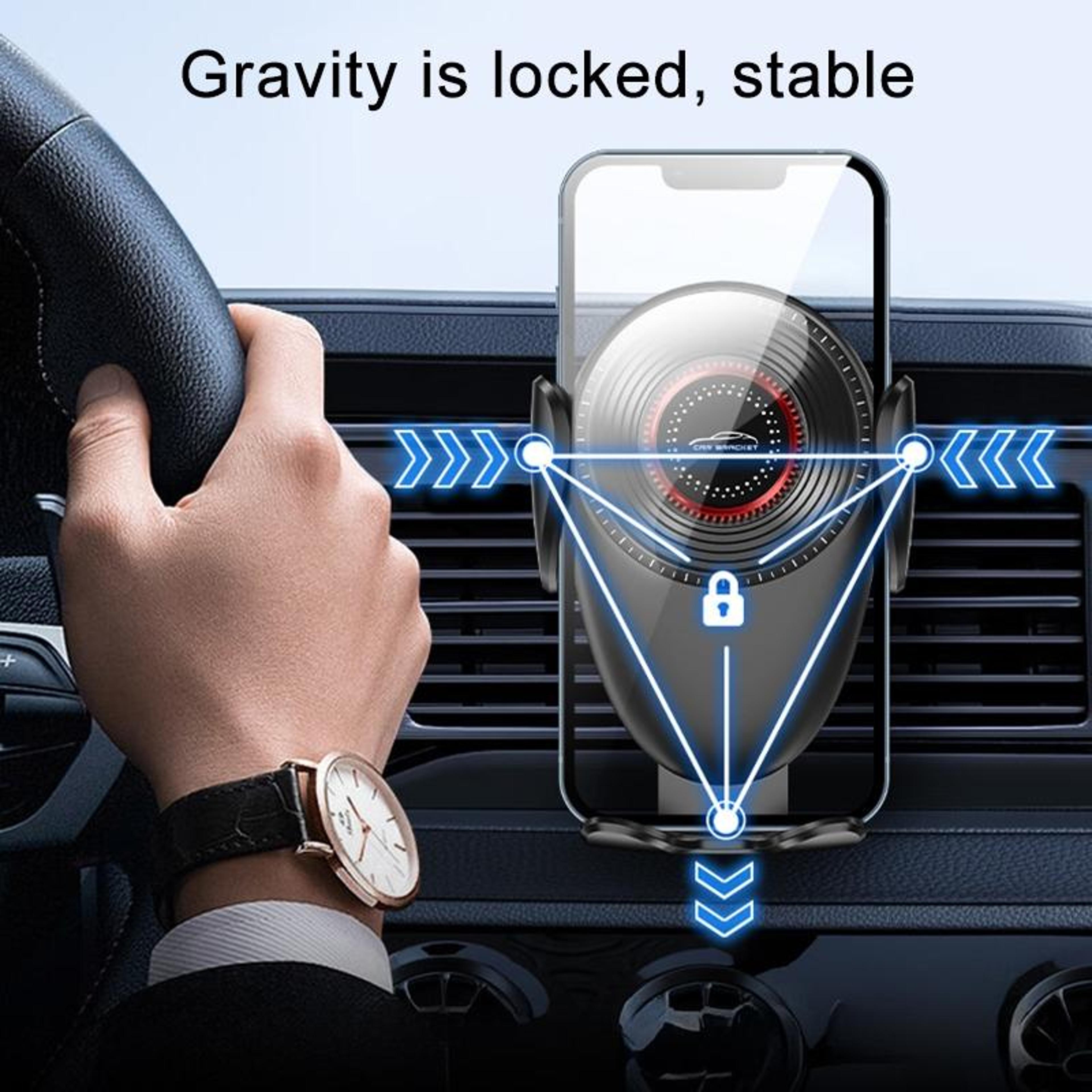 M8 Gravity Car Phone Holder Air Vent Mount With OneTouch Auto Lock 4