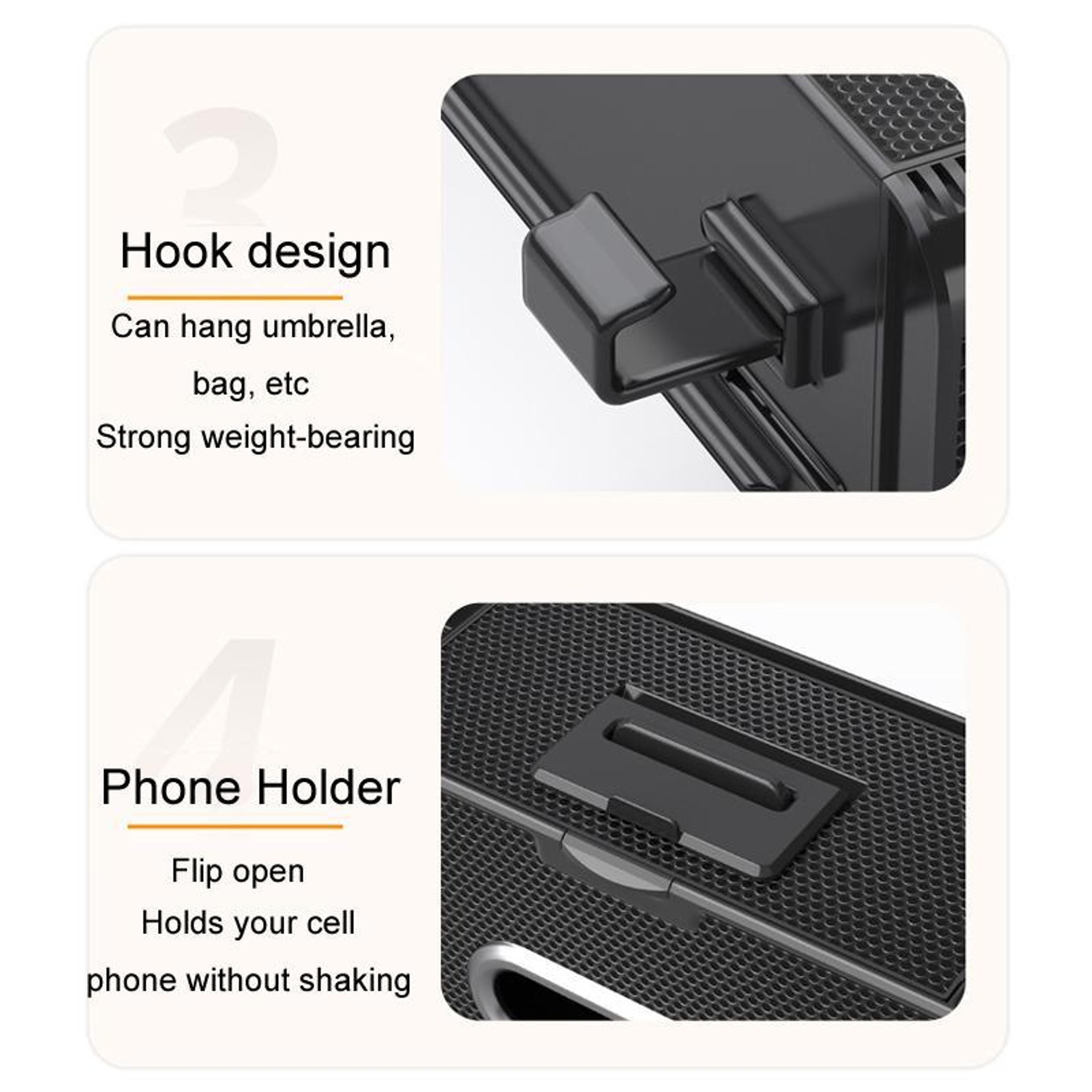 Car Seat Organizer With Retractable Cup Holder  Phone Storage Pocket 4
