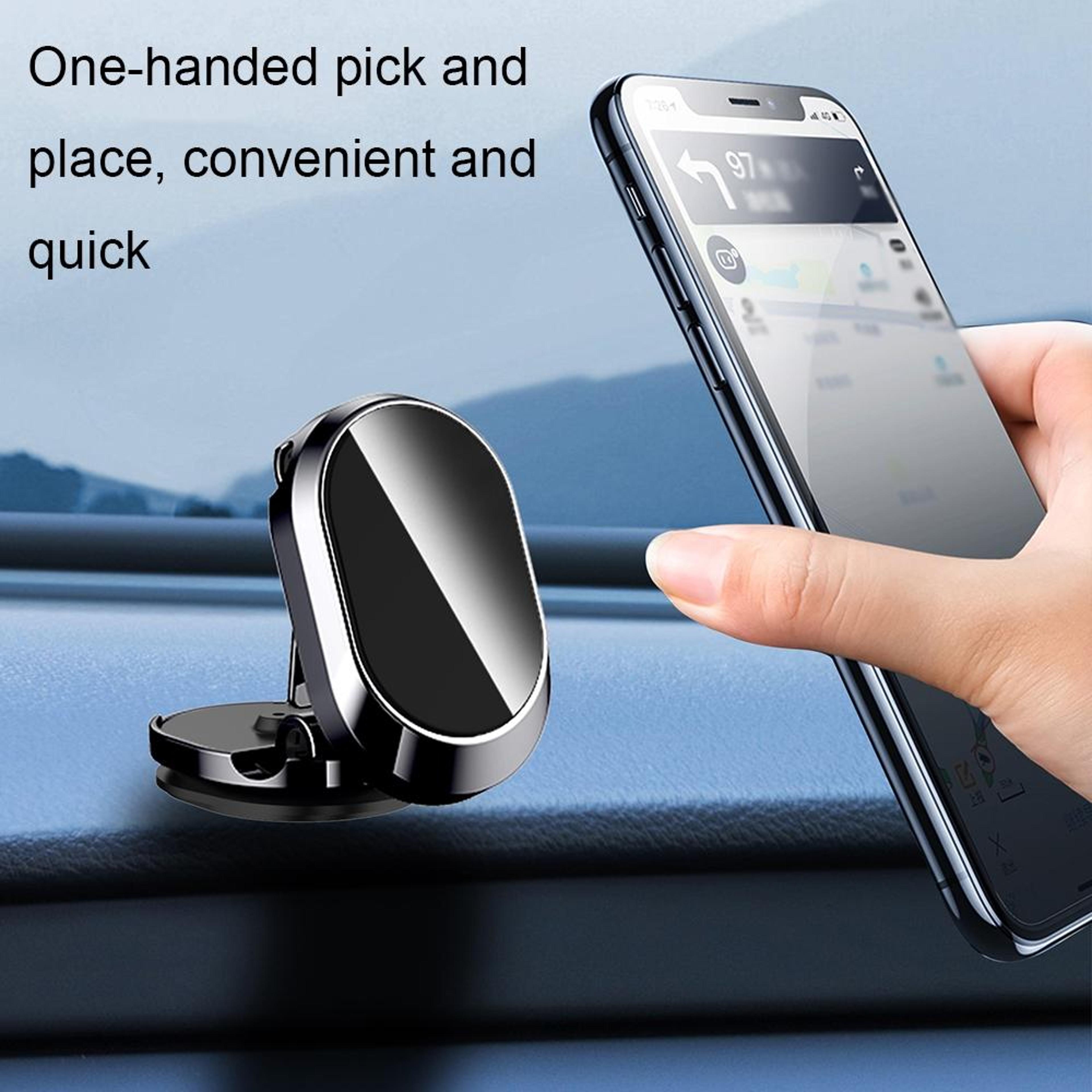 360 Magnetic Car Phone Mount For Navigation  HandsFree Driving 1