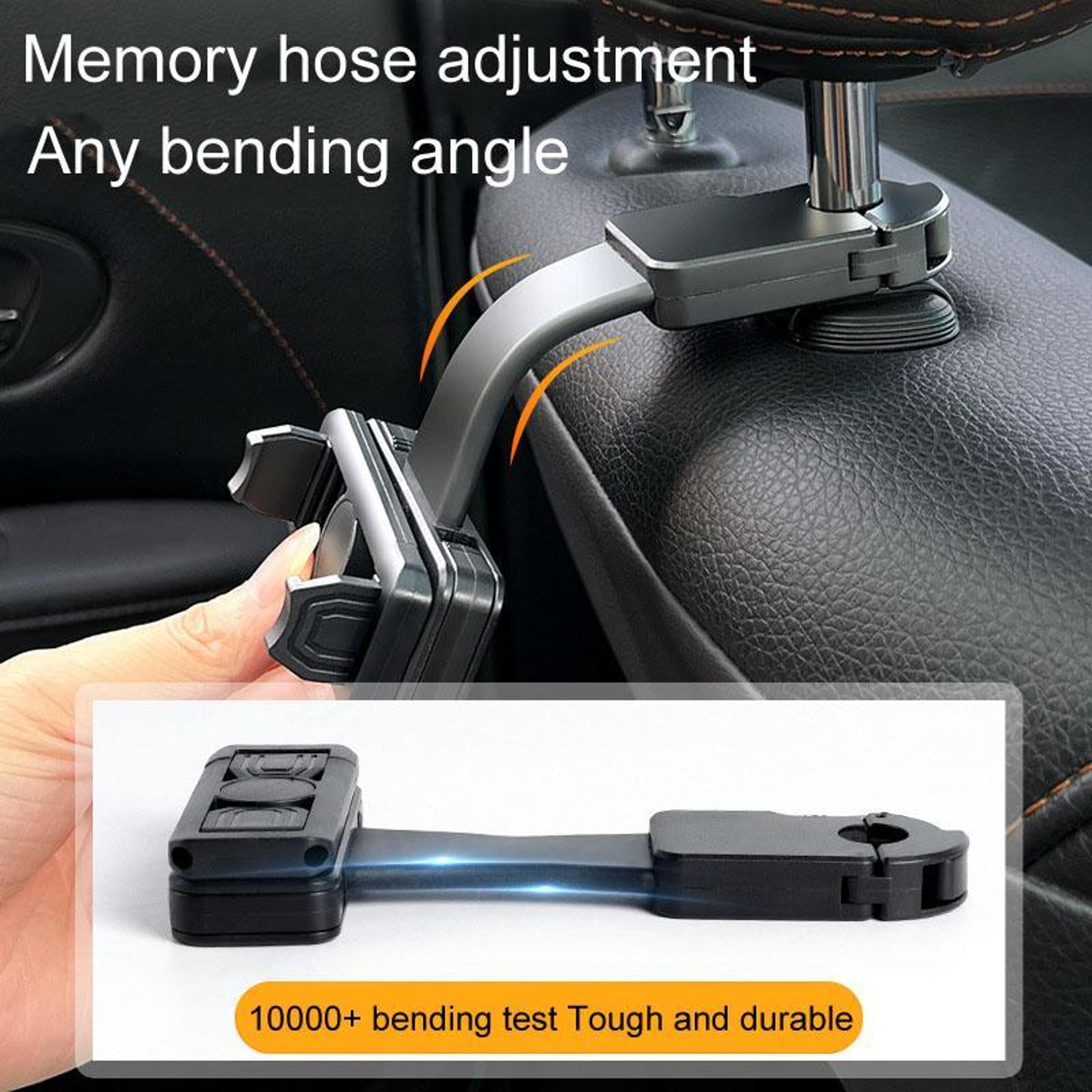 360 Rotating Backseat Phone Holder  Headrest Storage Hooks For Cars 4