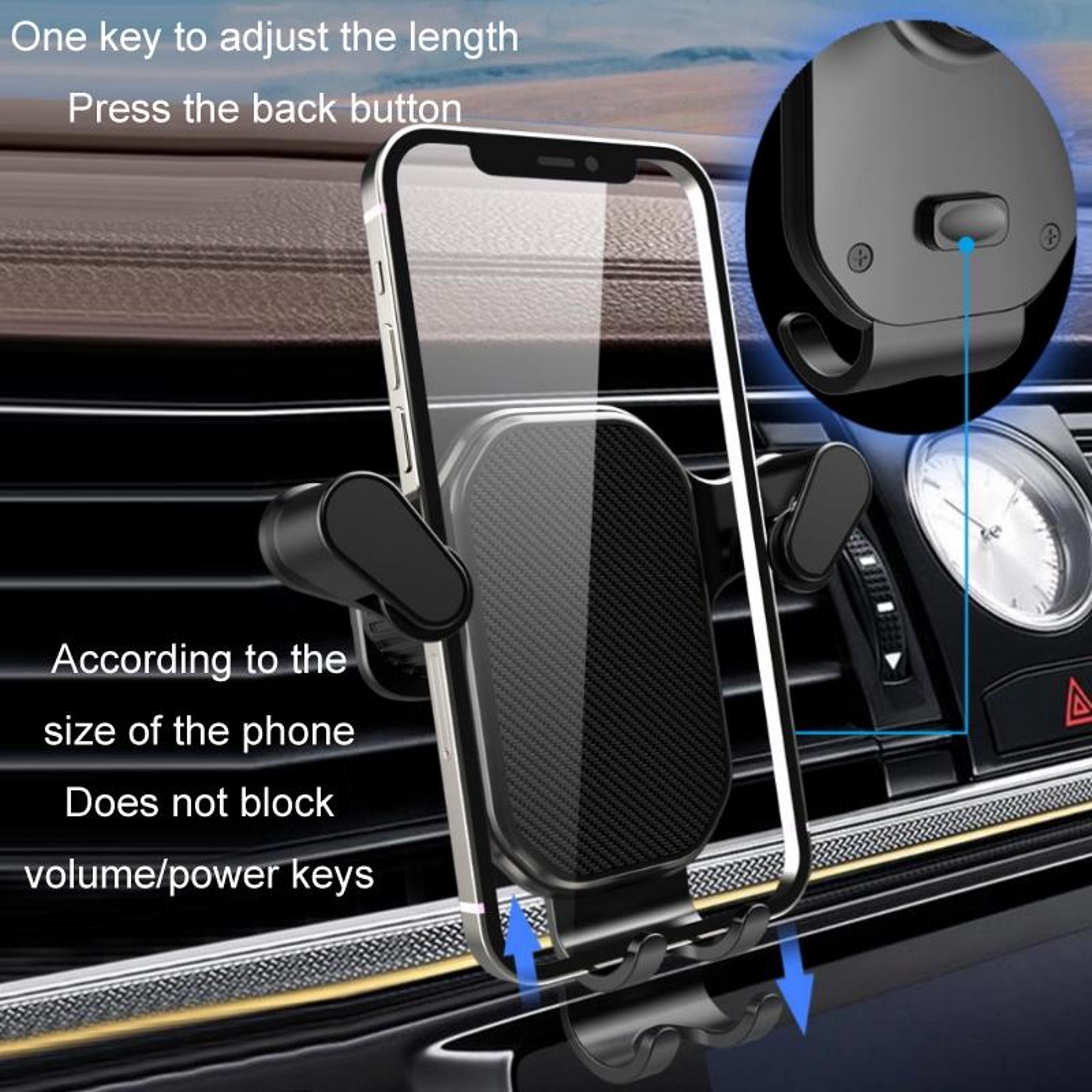 Car Air Vent Phone Holder Hook Mount With Adjustable Grip  Secure DashboardFree Design 3