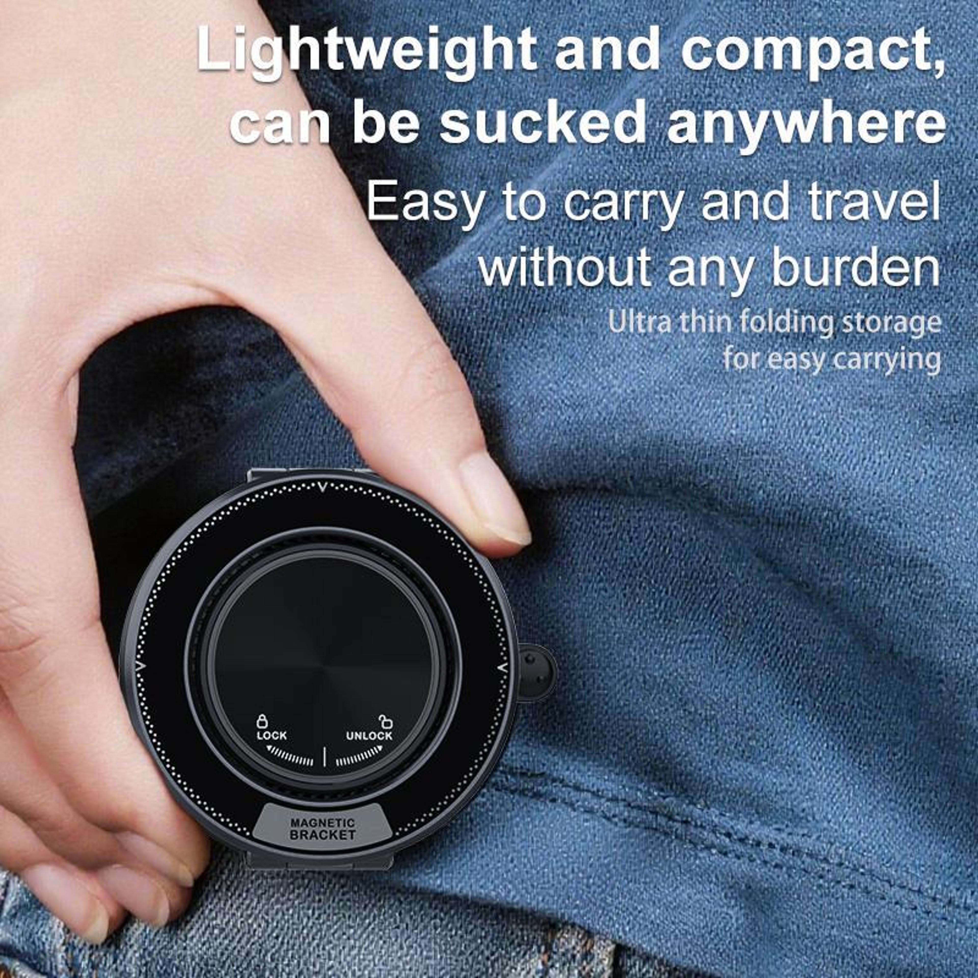 Magnetic Dashboard Phone Mount With 360 Rotation  Foldable Suction Cup Holder 5