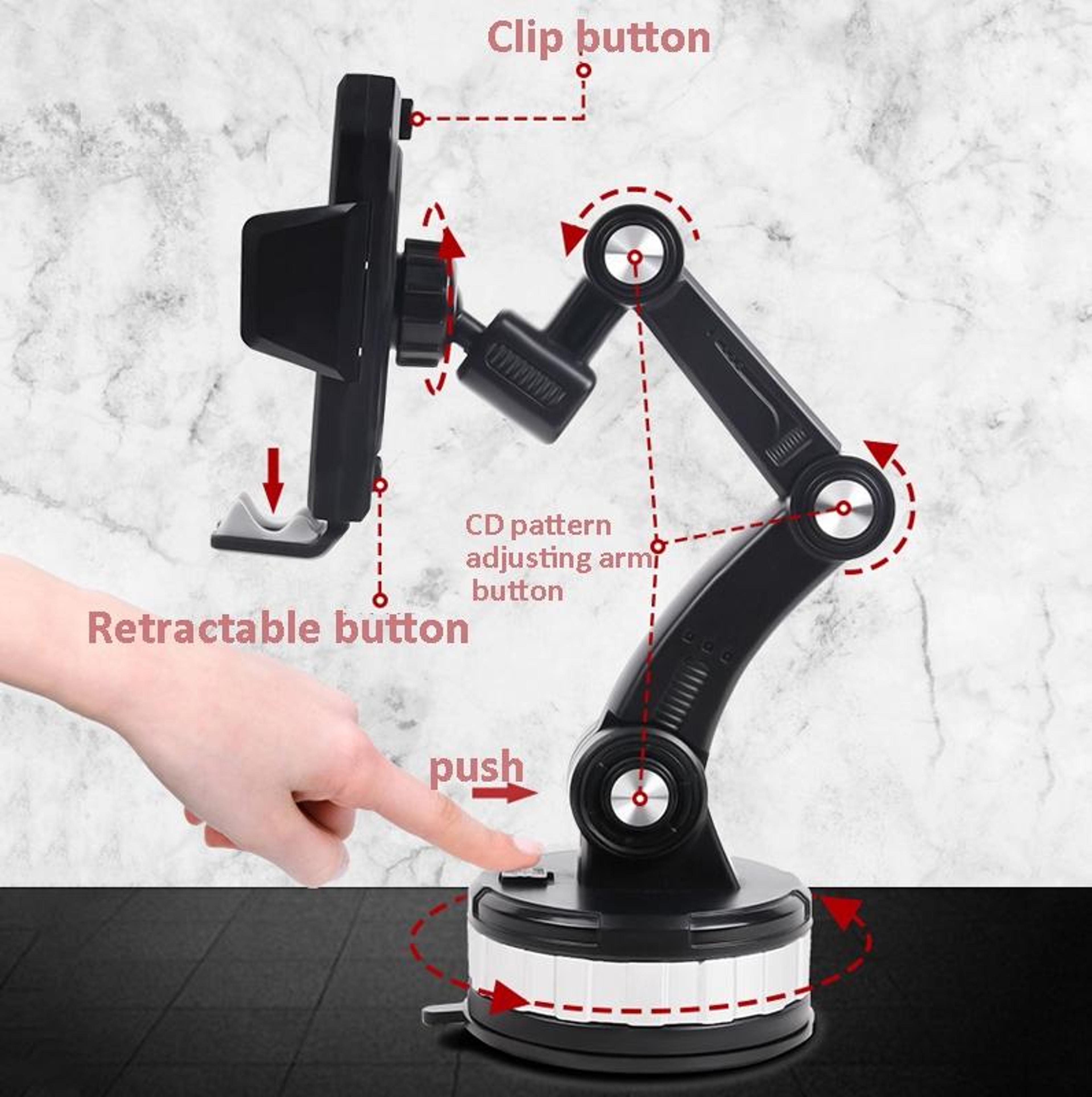 Suction Cup Car Phone Holder For Dashboard  Windshield 6